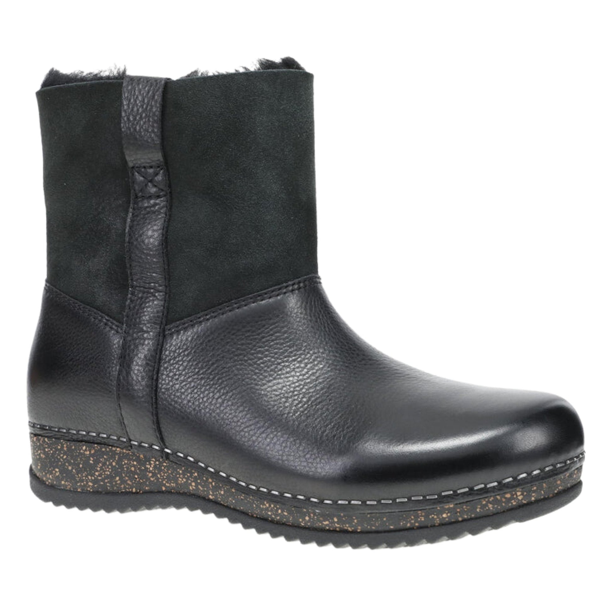 Dansko Women's McKenzie Boots - Black Waxy Milled by Lenny's Shoe & Apparel