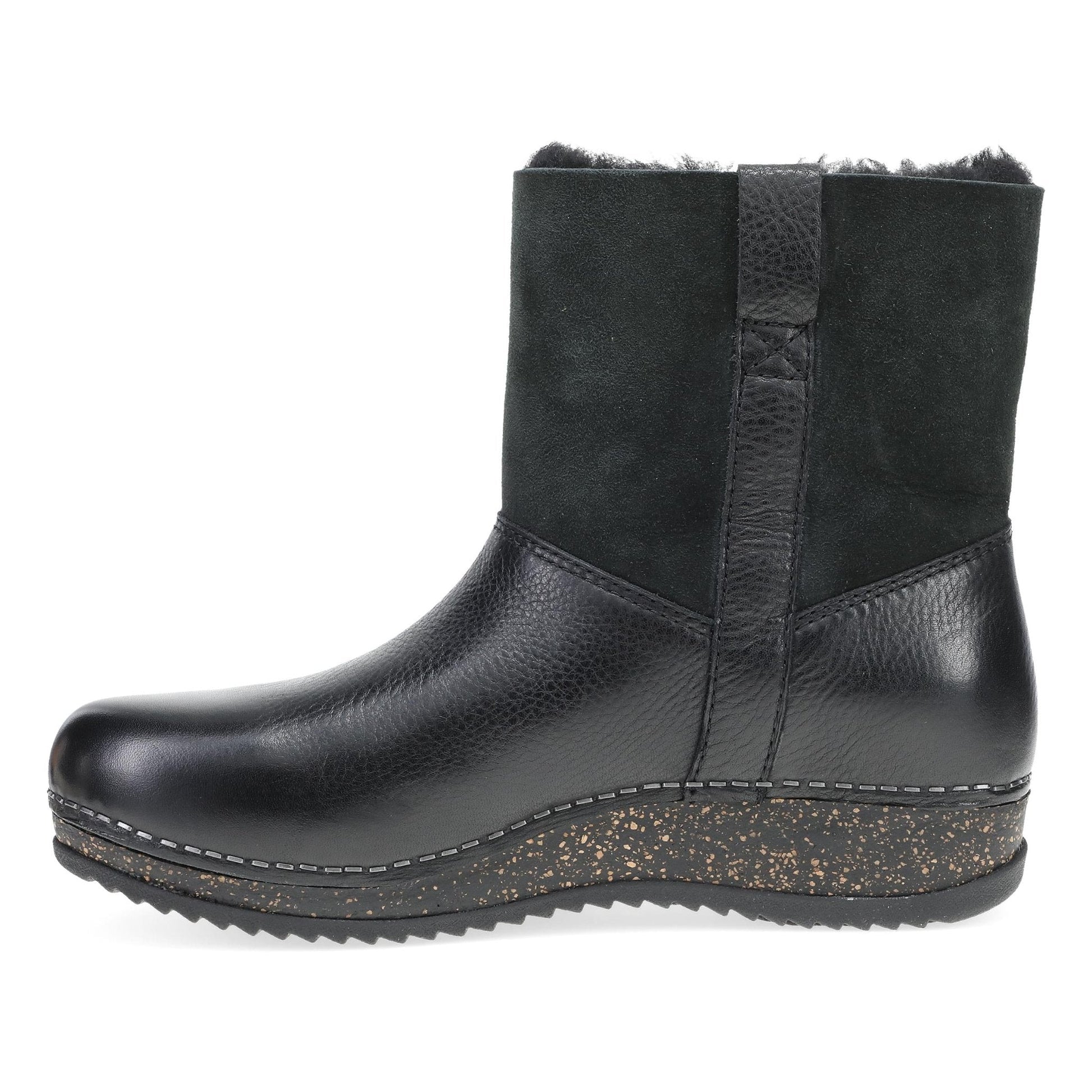 Dansko Women's McKenzie Boots - Black Waxy Milled by Lenny's Shoe & Apparel