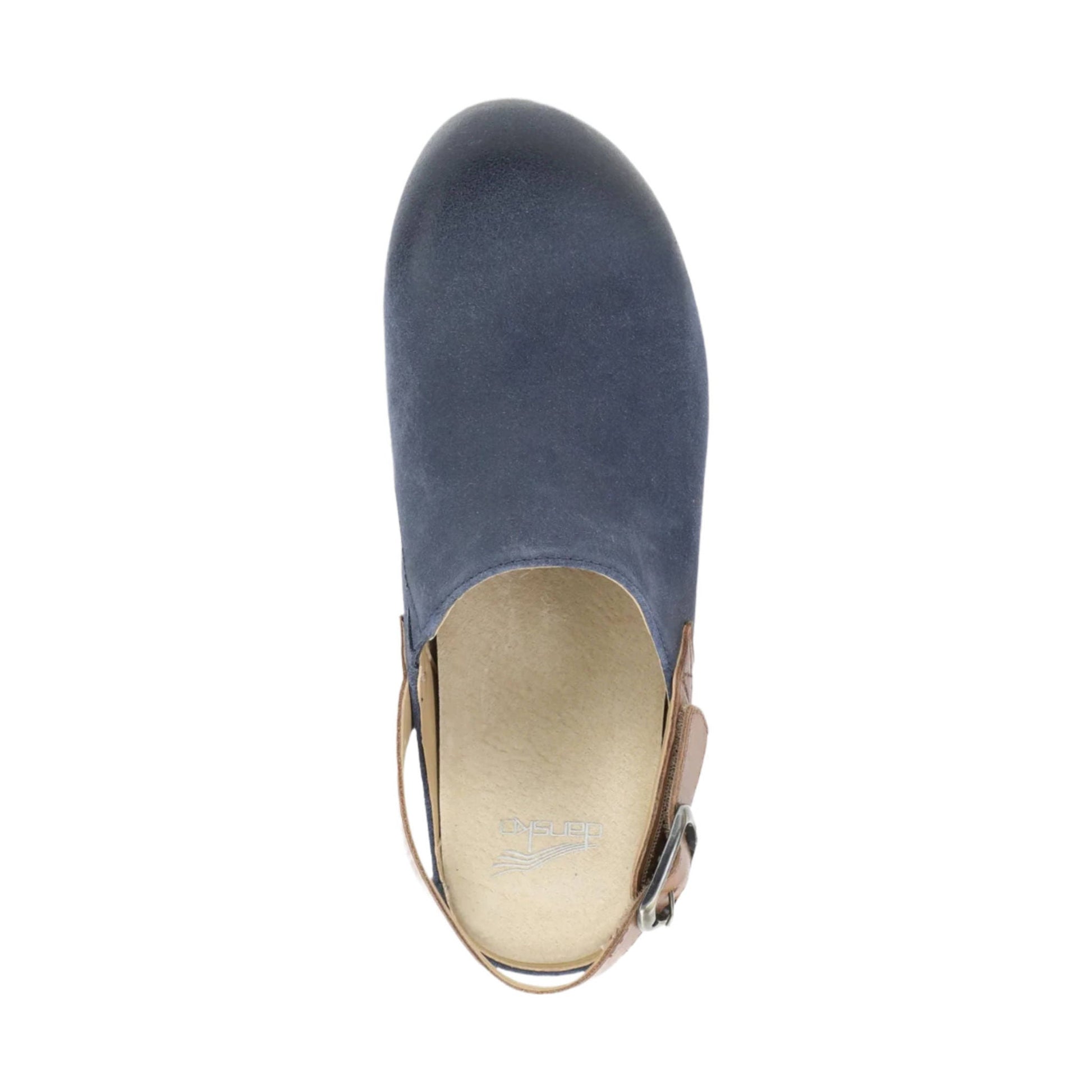 Dansko Women's Merrin Shoes - Blue Burnished Suede Mule by Lenny's Shoe & Apparel
