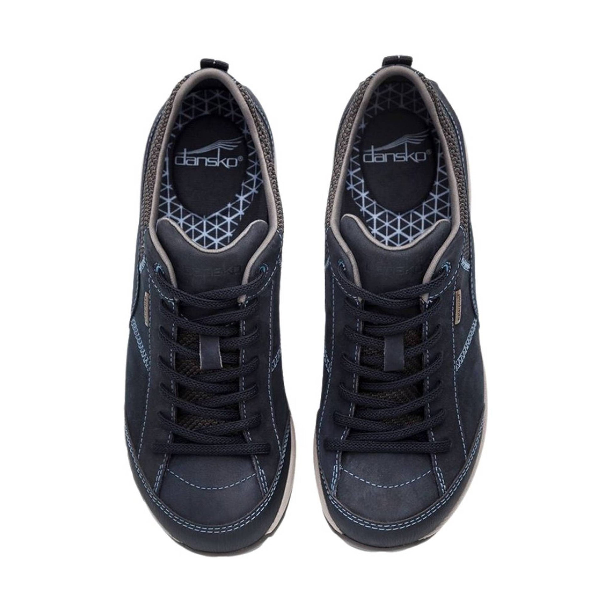 Dansko Women's Paisley Waterproof Sneaker - Navy Milled Nubuck by Lenny's Shoe & Apparel
