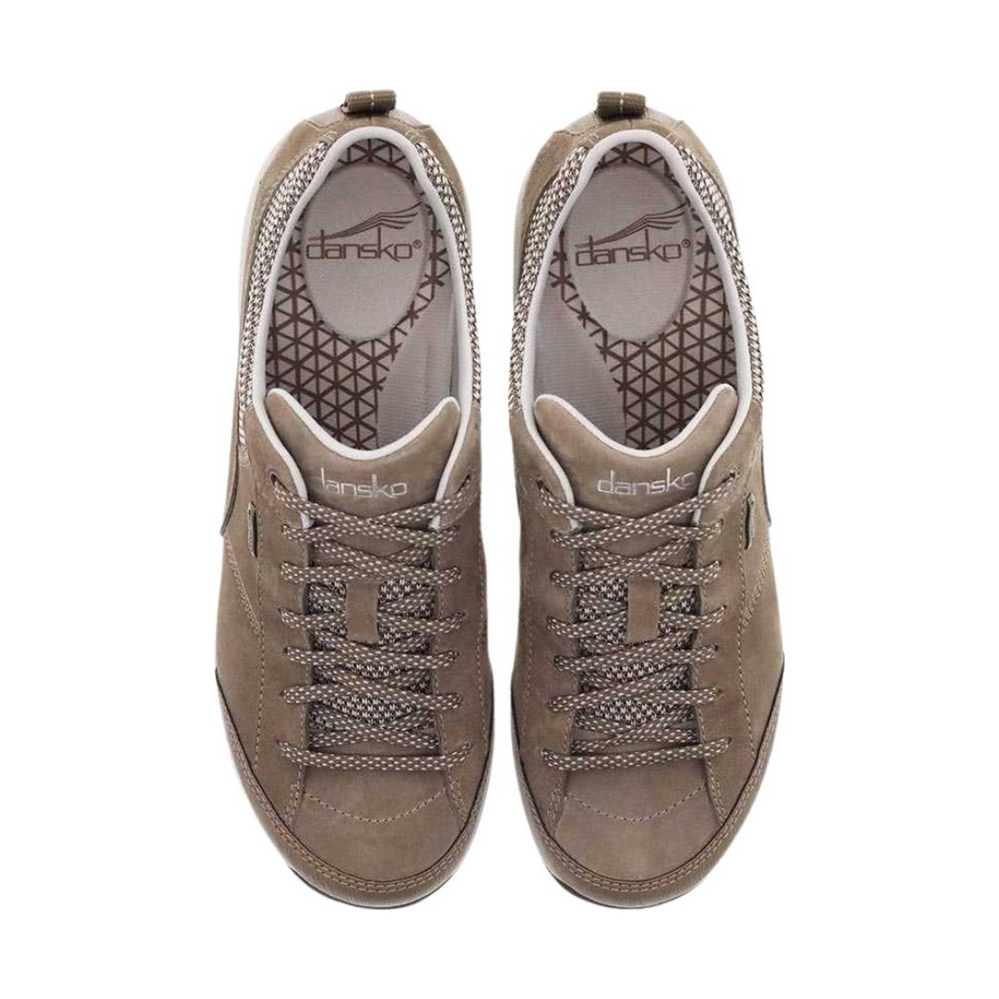 Dansko Women's Paisley Waterproof Sneaker- Walnut Suede by Lenny's Shoe & Apparel