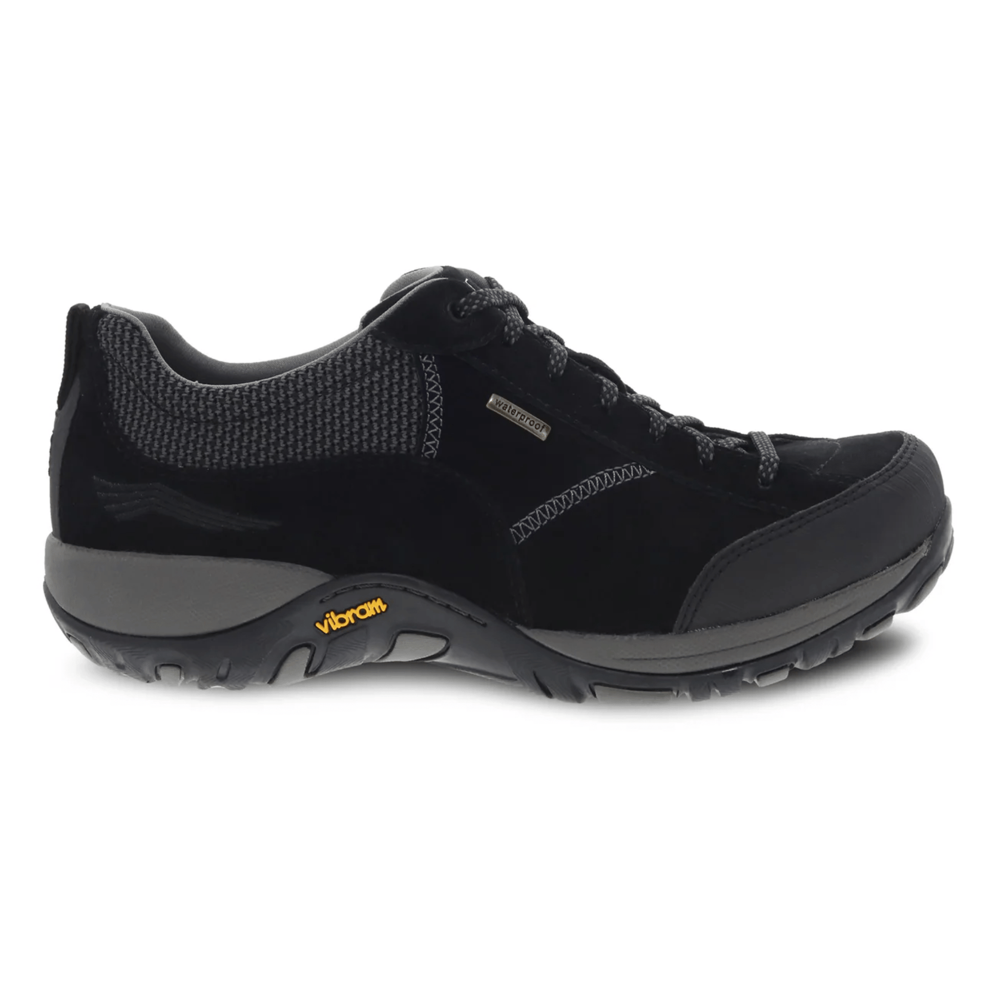 Dansko Women's Paisley Waterproof Sneaker- Black/Black Suede by Lenny's Shoe & Apparel