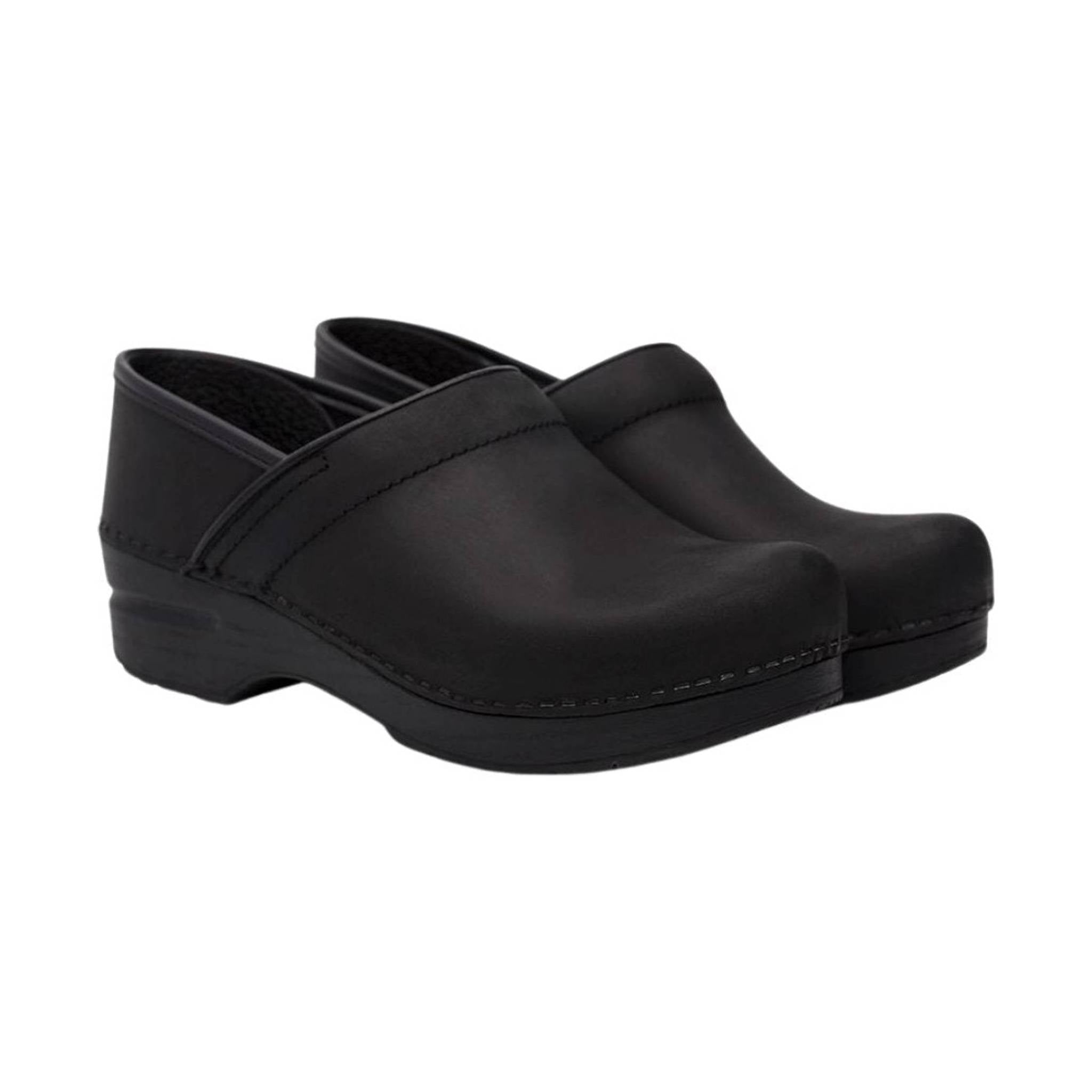 Dansko Women's Professional Clogs - Black Oiled by Lenny's Shoe & Apparel