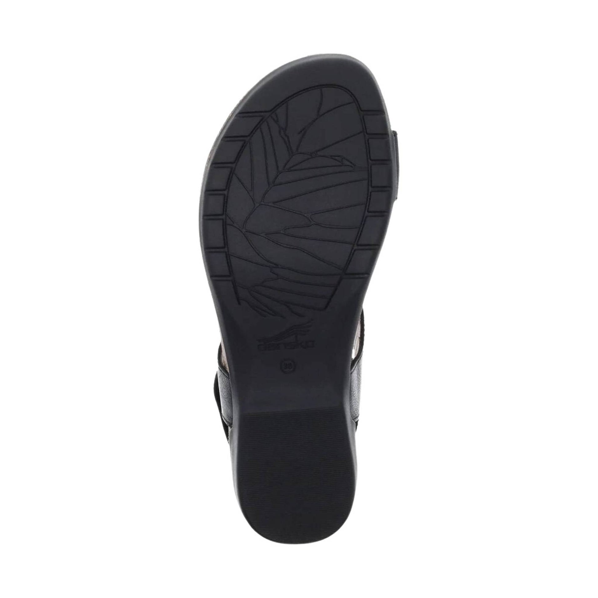 Dansko Women's Reece Sandals - Black Waxy Burnished by Lenny's Shoe & Apparel