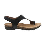 Dansko Women's Reece Sandals - Black Waxy Burnished by Lenny's Shoe & Apparel