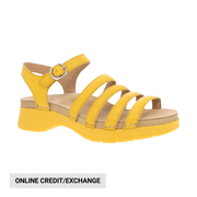 Dansko Women's Roxie Sandal - Yellow by Lenny's Shoe & Apparel