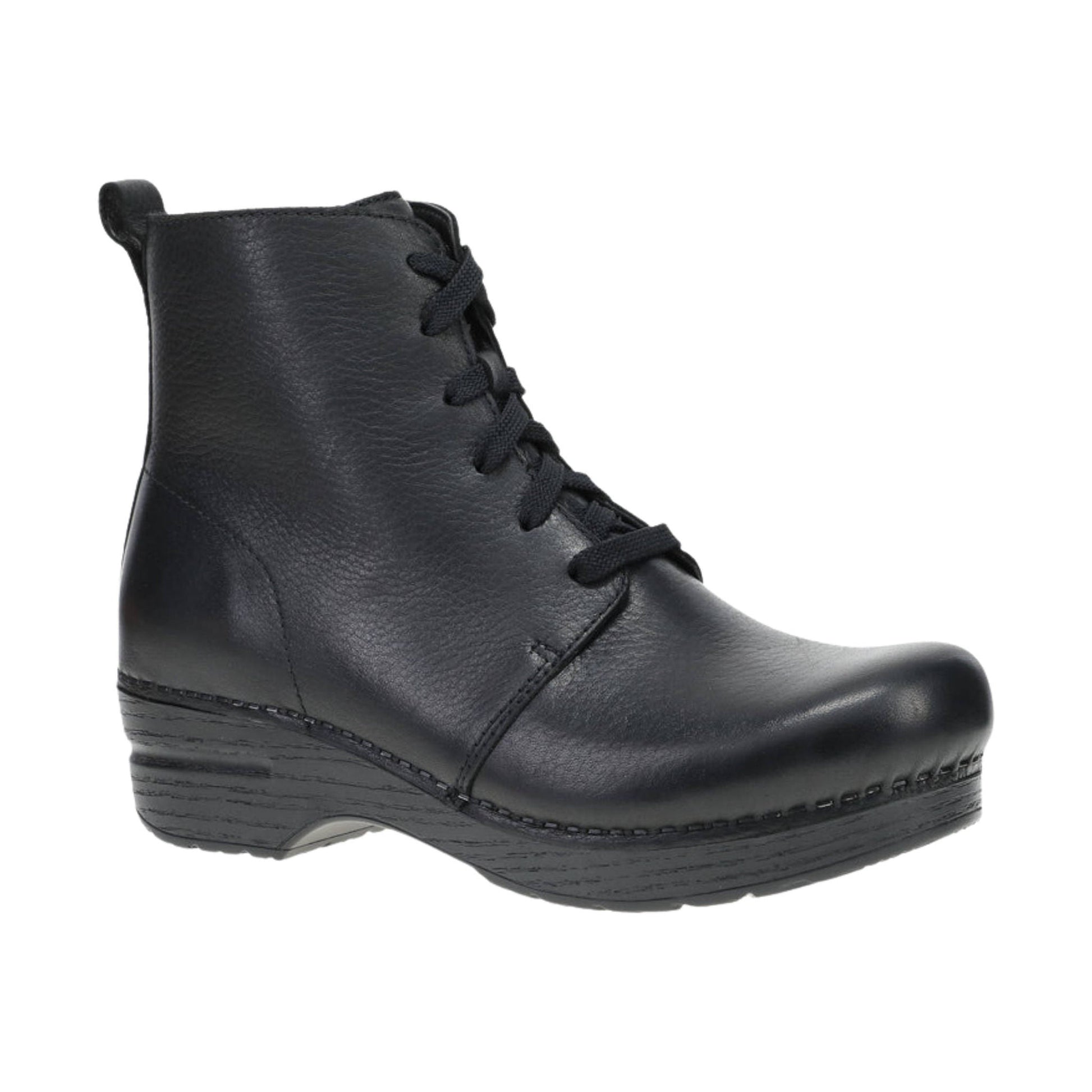 Dansko Women's Sigourney Boots - Black Tumbled by Lenny's Shoe & Apparel