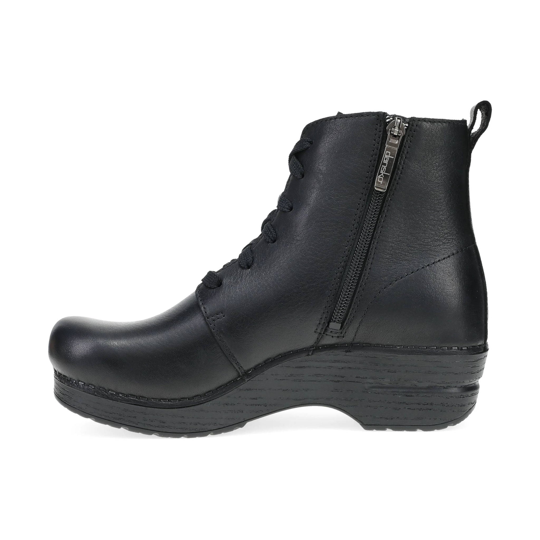 Dansko Women's Sigourney Boots - Black Tumbled by Lenny's Shoe & Apparel