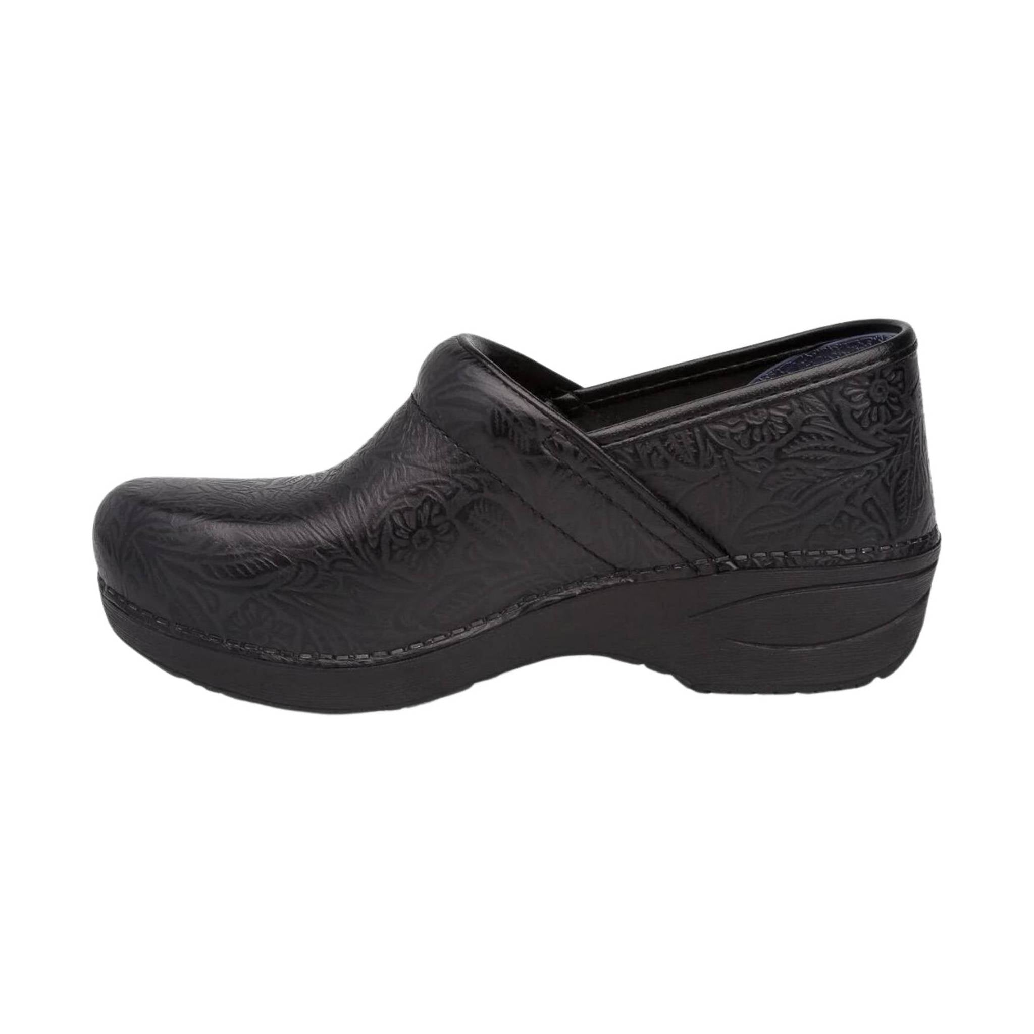 Dansko Women's XP 2.0 - Black Floral Tooled Color by Lenny's Shoe & Apparel