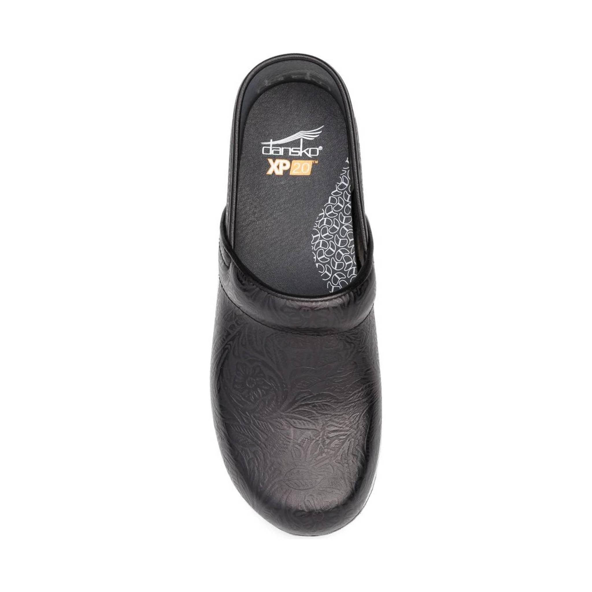Dansko Women's XP 2.0 - Black Floral Tooled Color by Lenny's Shoe & Apparel