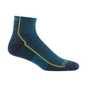 Darn Tough Men's Hiker Quarter Midweight Hiking Sock - Dark Teal by Lenny's Shoe & Apparel