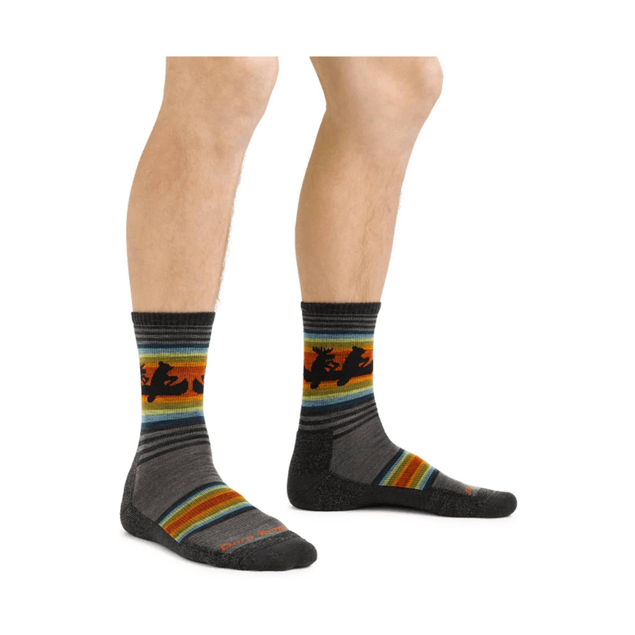 Darn Tough Vermont Men's Willoughby Micro Crew Lightweight Hiking Sock - Taupe by Lenny's Shoe & Apparel