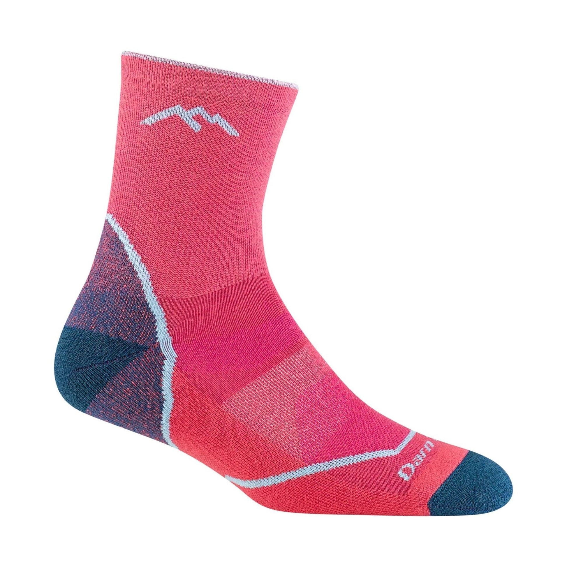 Darn Tough Vermont Kids' Light Hiker Micro Crew Lightweight Hiking Sock - Raspberry by Lenny's Shoe & Apparel