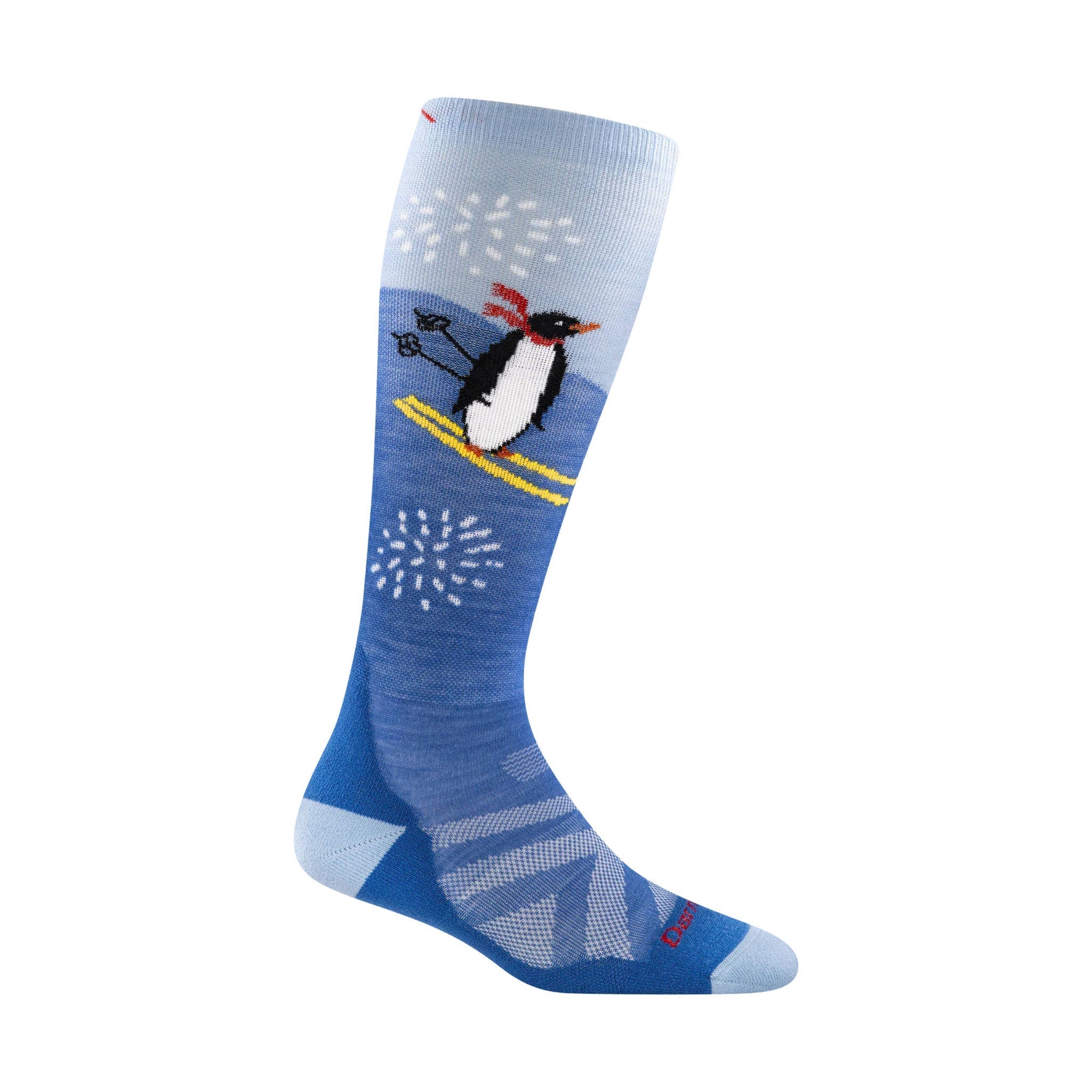 Darn Tough Vermont Kids' Penguin Peak Over The Calf Midweight Ski and Snowboard Sock - Stellar by Lenny's Shoe & Apparel