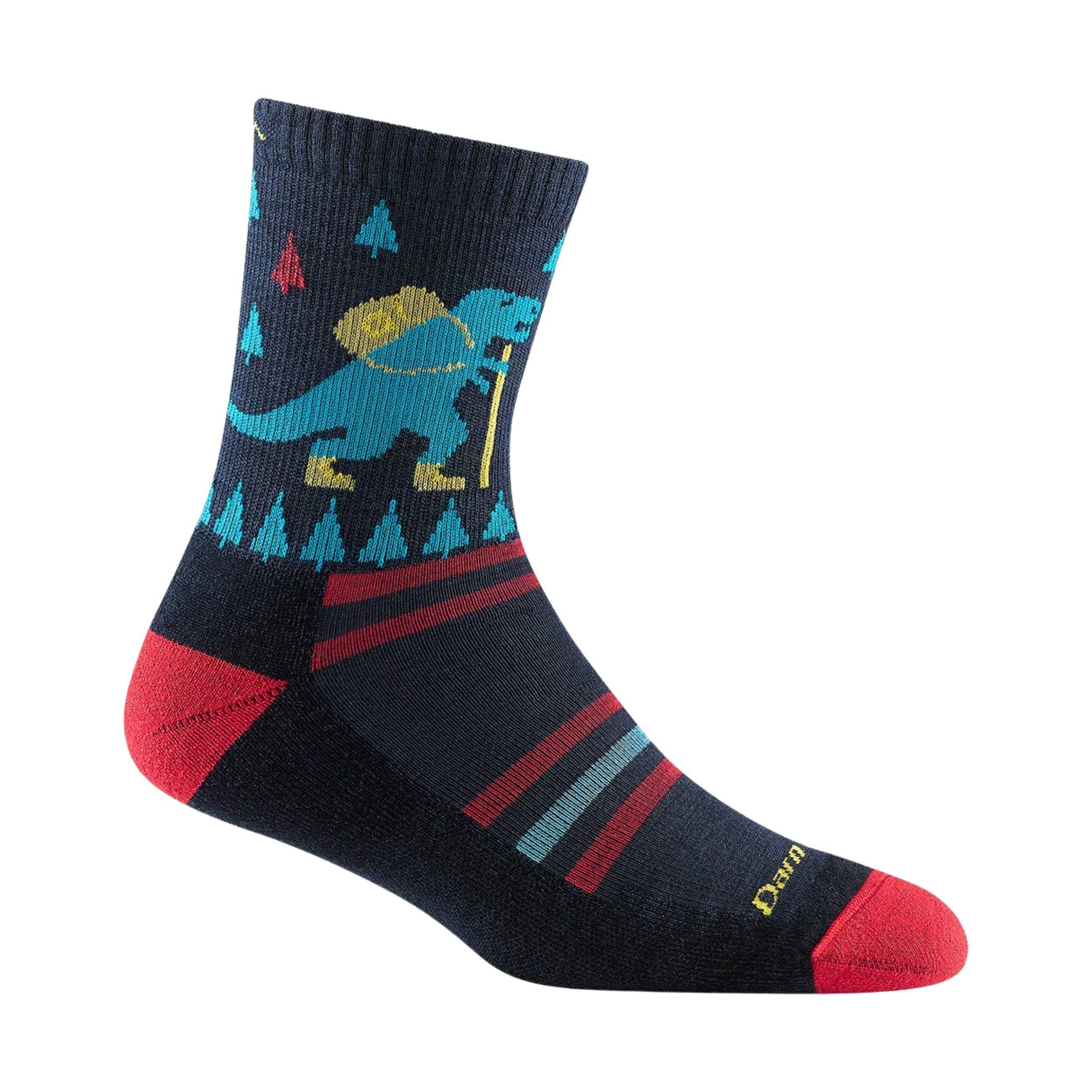 Darn Tough Vermont Kids' Ty Ranger Saurus Micro Crew Sock - Eclipse by Lenny's Shoe & Apparel