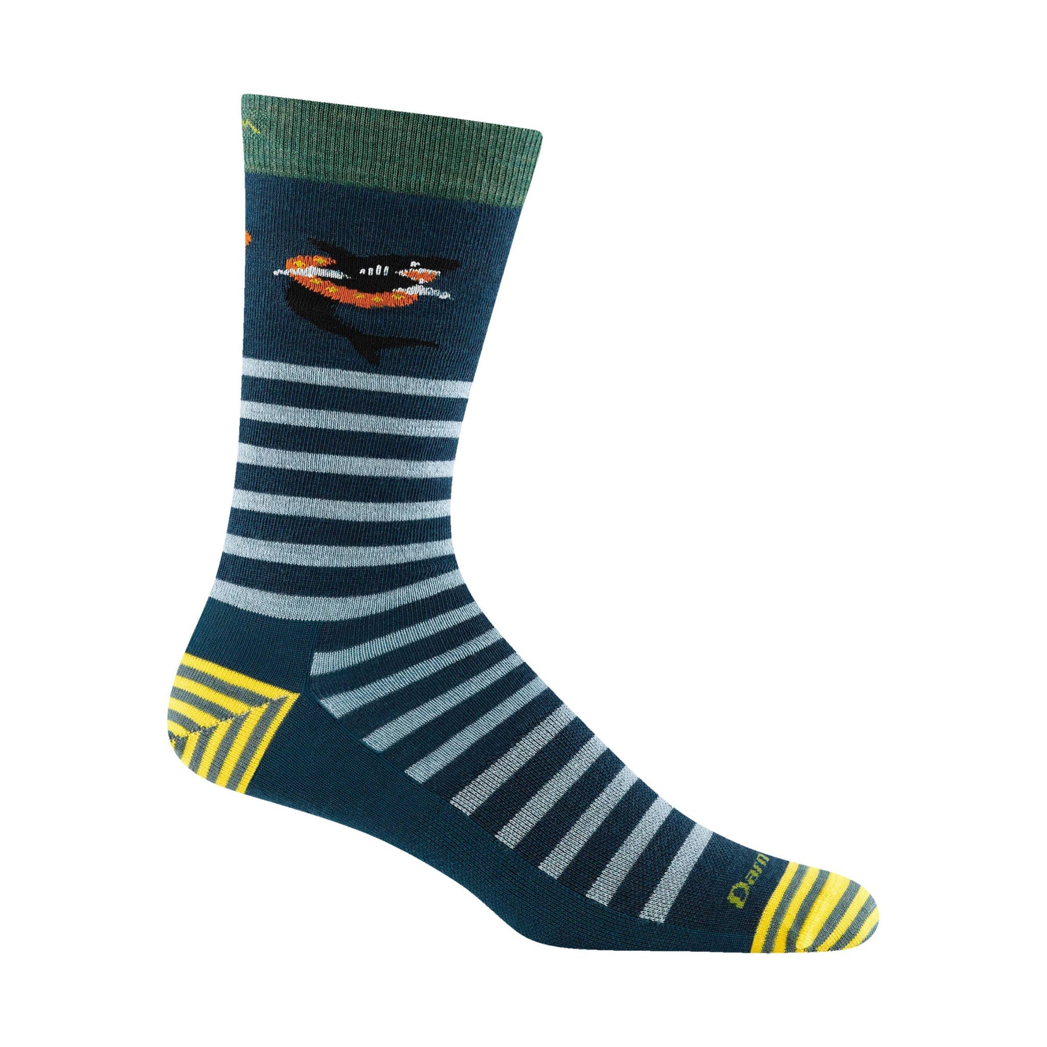 Darn Tough Vermont Men's Animal Haus Lightweight Lifestyle Sock - Dark Teal by Lenny's Shoe & Apparel