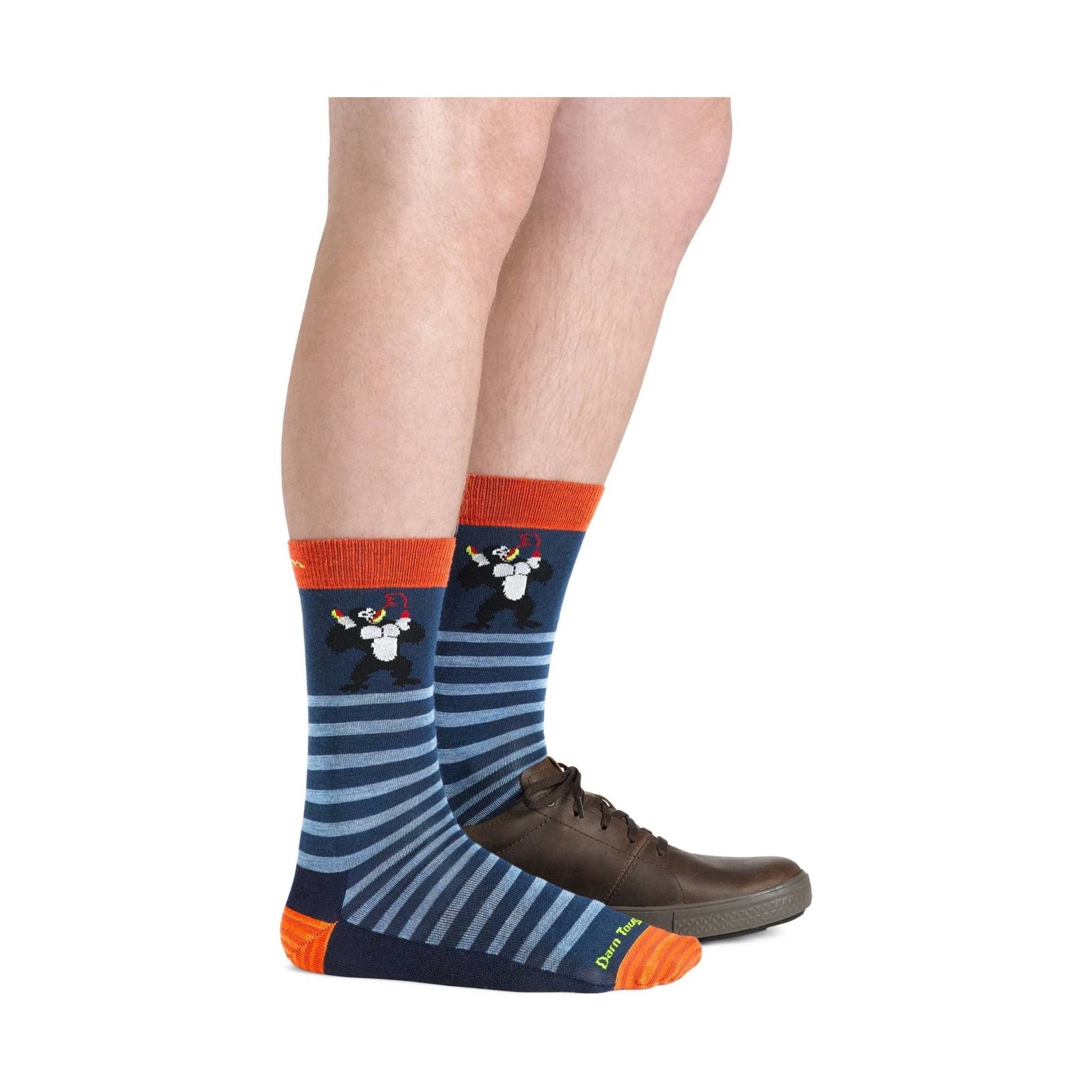 Darn Tough Vermont Men's Animal Haus Lightweight Lifestyle Sock - Deep Water by Lenny's Shoe & Apparel