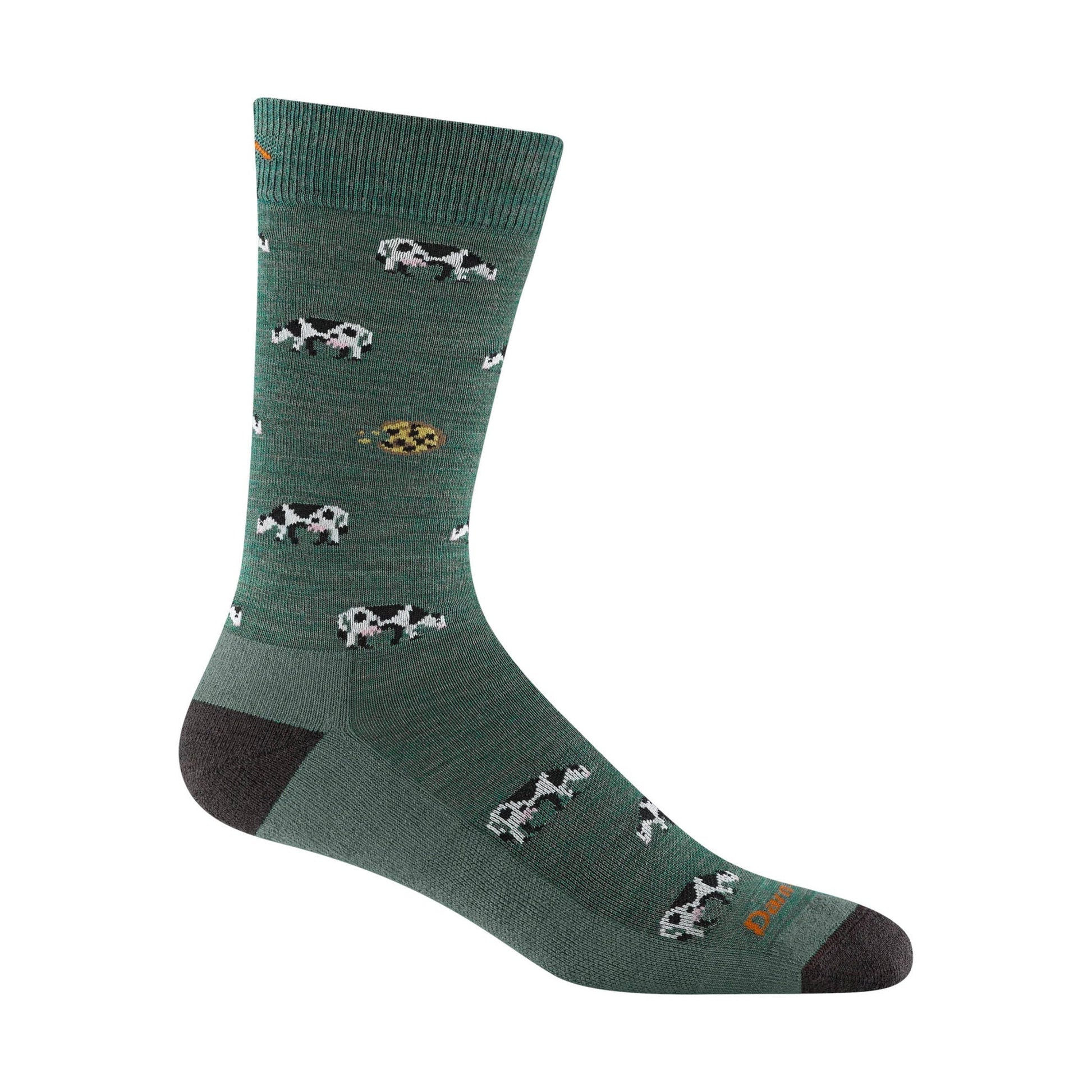 Darn Tough Vermont Men's Dairy Air Crew Lightweight Lifestyle Sock - Pasture by Lenny's Shoe & Apparel