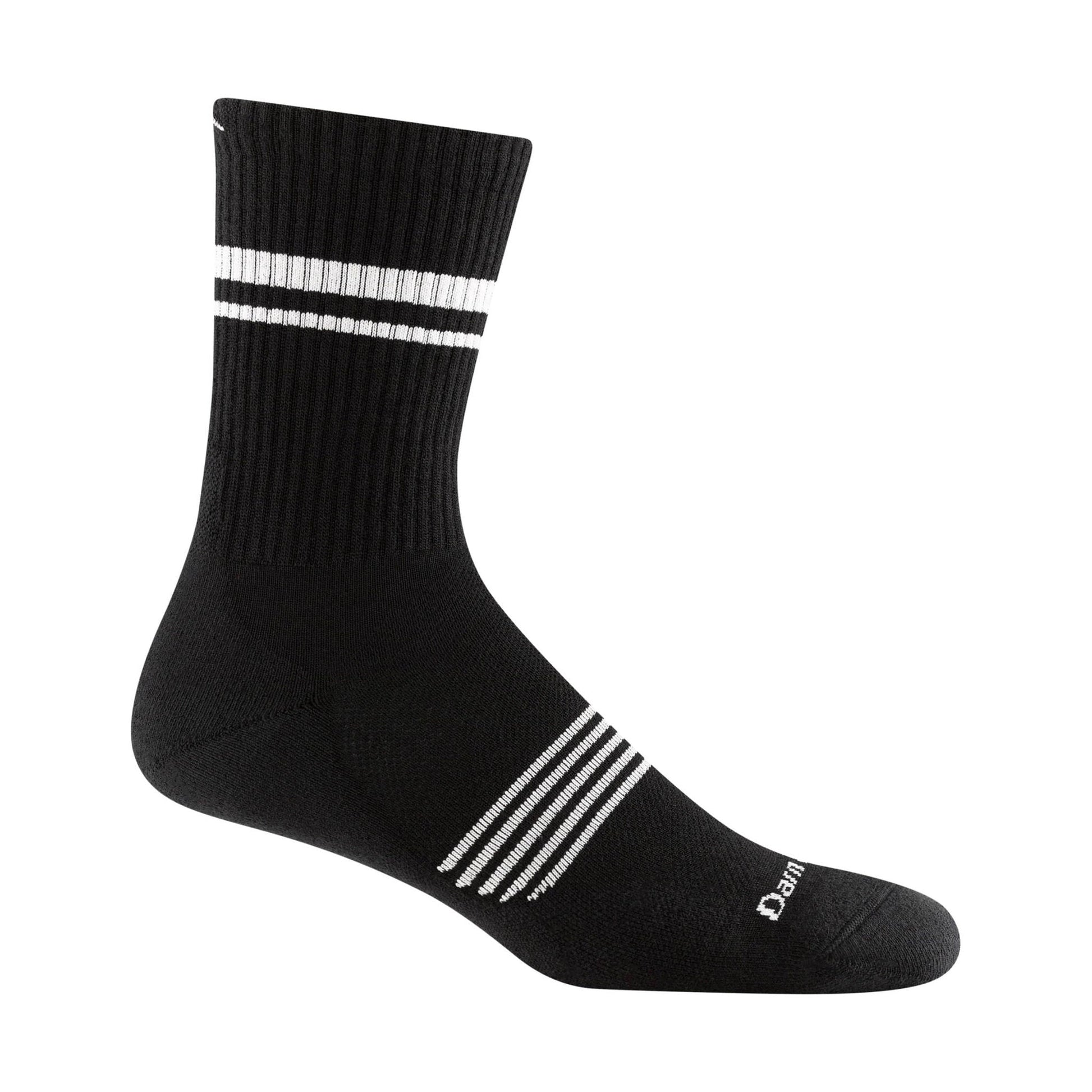 Darn Tough Vermont Men's Element Micro Crew Lightweight Running Sock - Black by Lenny's Shoe & Apparel