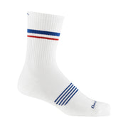 Darn Tough Vermont Men's Element Micro Crew Lightweight Running Sock - White by Lenny's Shoe & Apparel