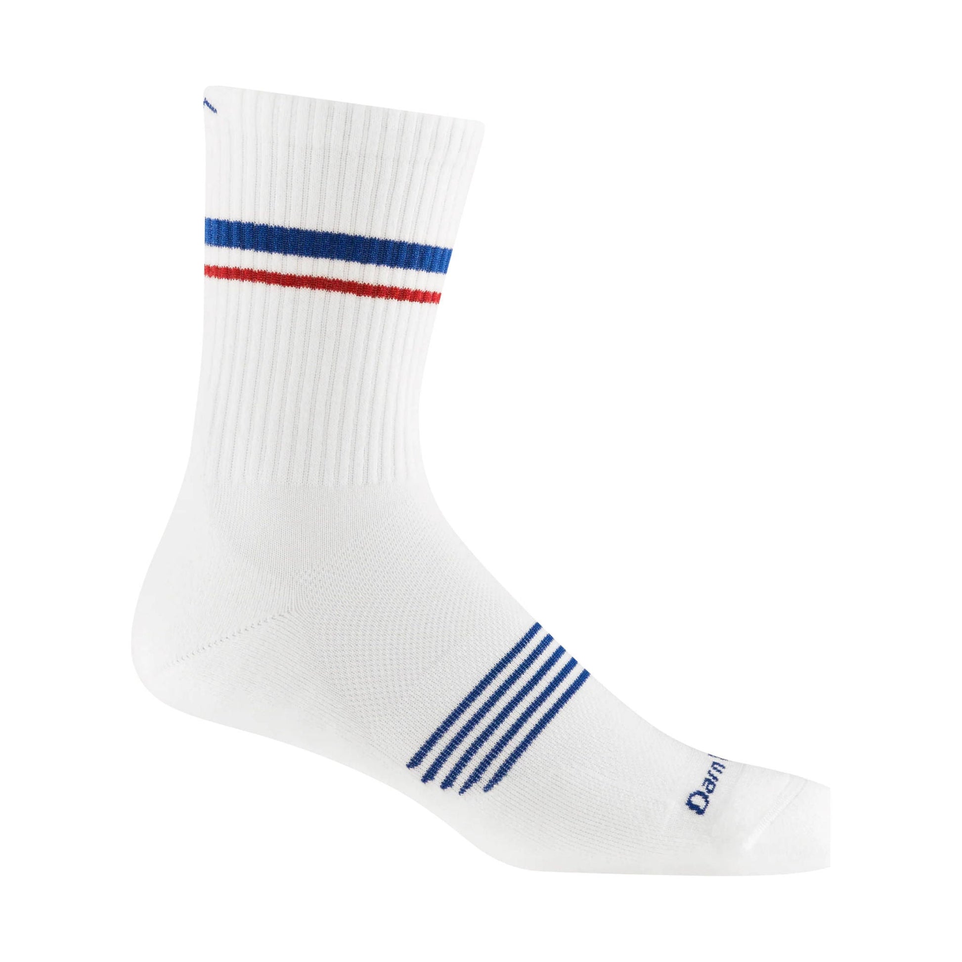 Darn Tough Vermont Men's Element Micro Crew Lightweight Running Sock - White by Lenny's Shoe & Apparel