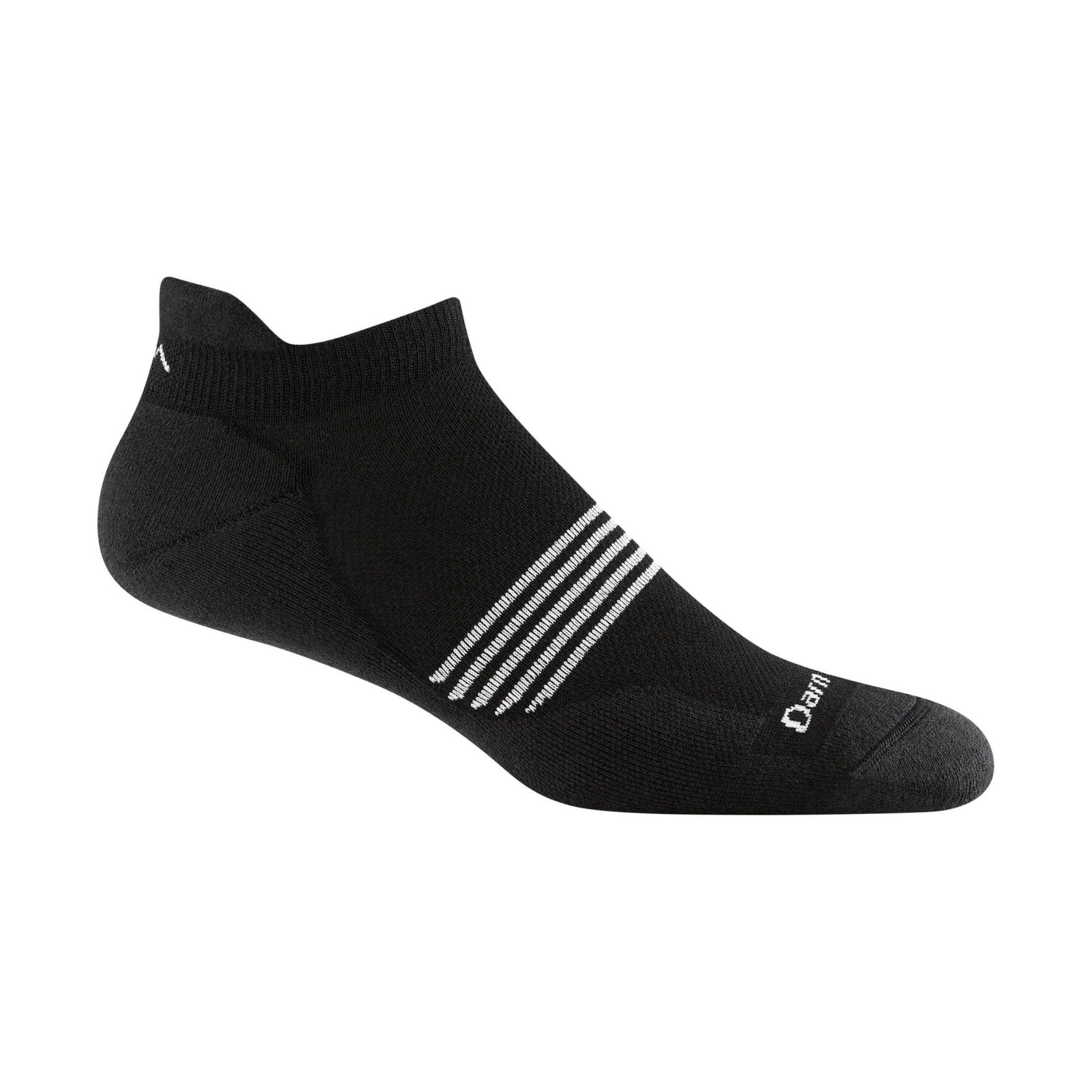 Darn Tough Vermont Men's Element No Show Tab Lightweight Running Sock - Black by Lenny's Shoe & Apparel