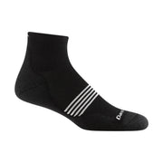 Darn Tough Vermont Men's Element Quarter Lightweight Running Sock - Black by Lenny's Shoe & Apparel