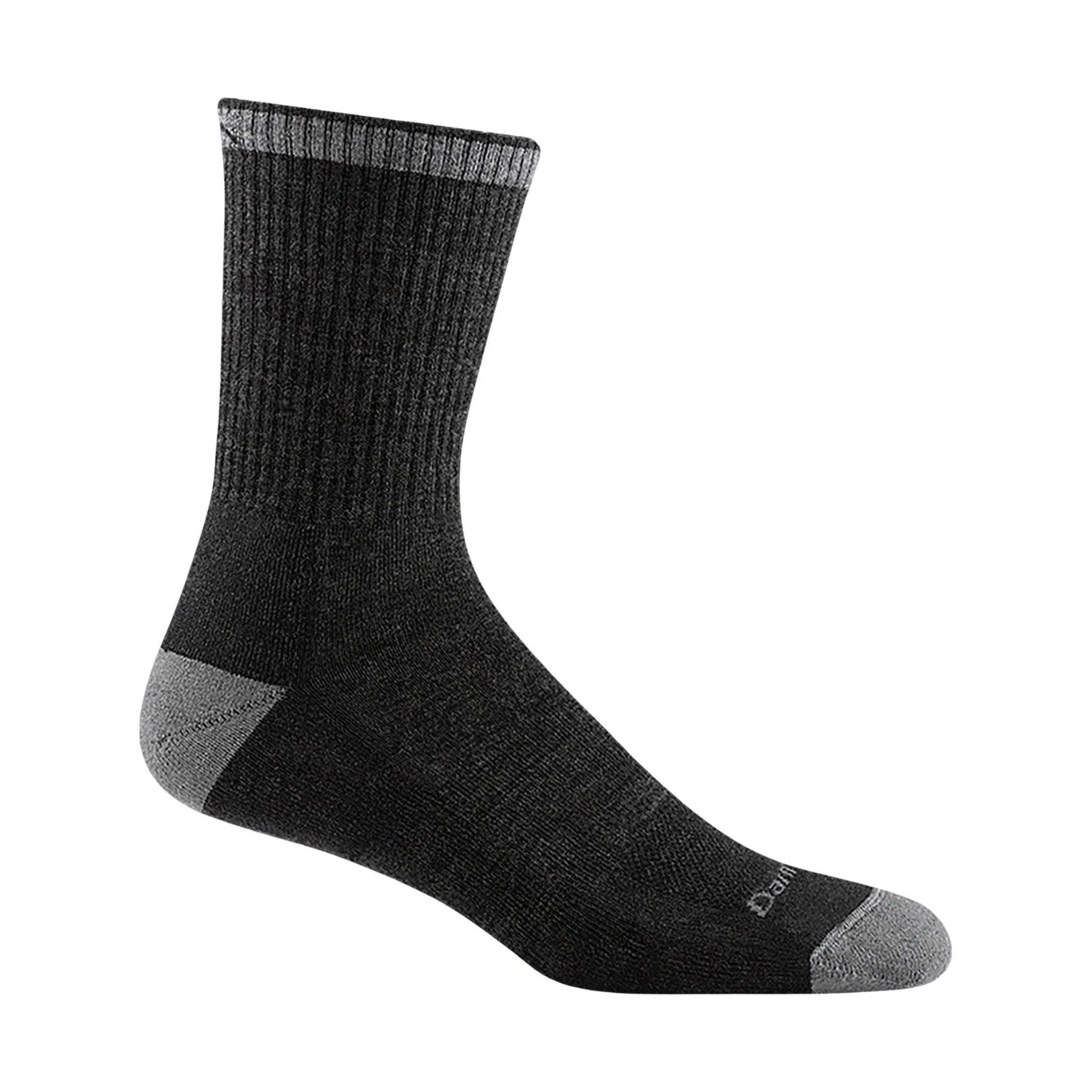 Darn Tough Vermont Men's Fred Tuttle Micro Crew Midweight Work Sock - Gravel by Lenny's Shoe & Apparel