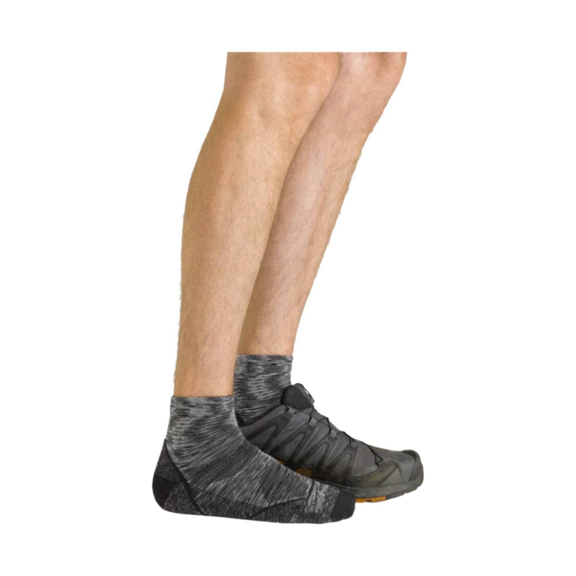 Darn Tough Vermont Men's Hiker Quarter Lightweight Sock - Space Gray by Lenny's Shoe & Apparel