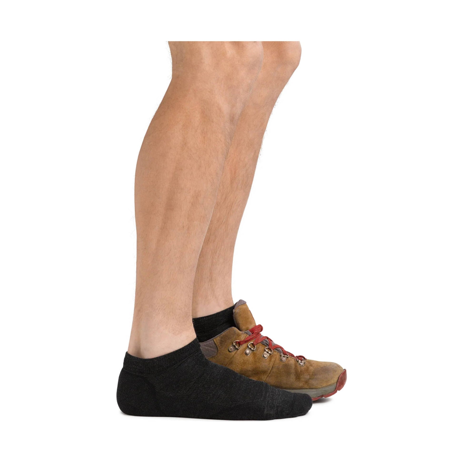 Darn Tough Vermont Men's Lightweight Hiker No Show Socks - Black by Lenny's Shoe & Apparel