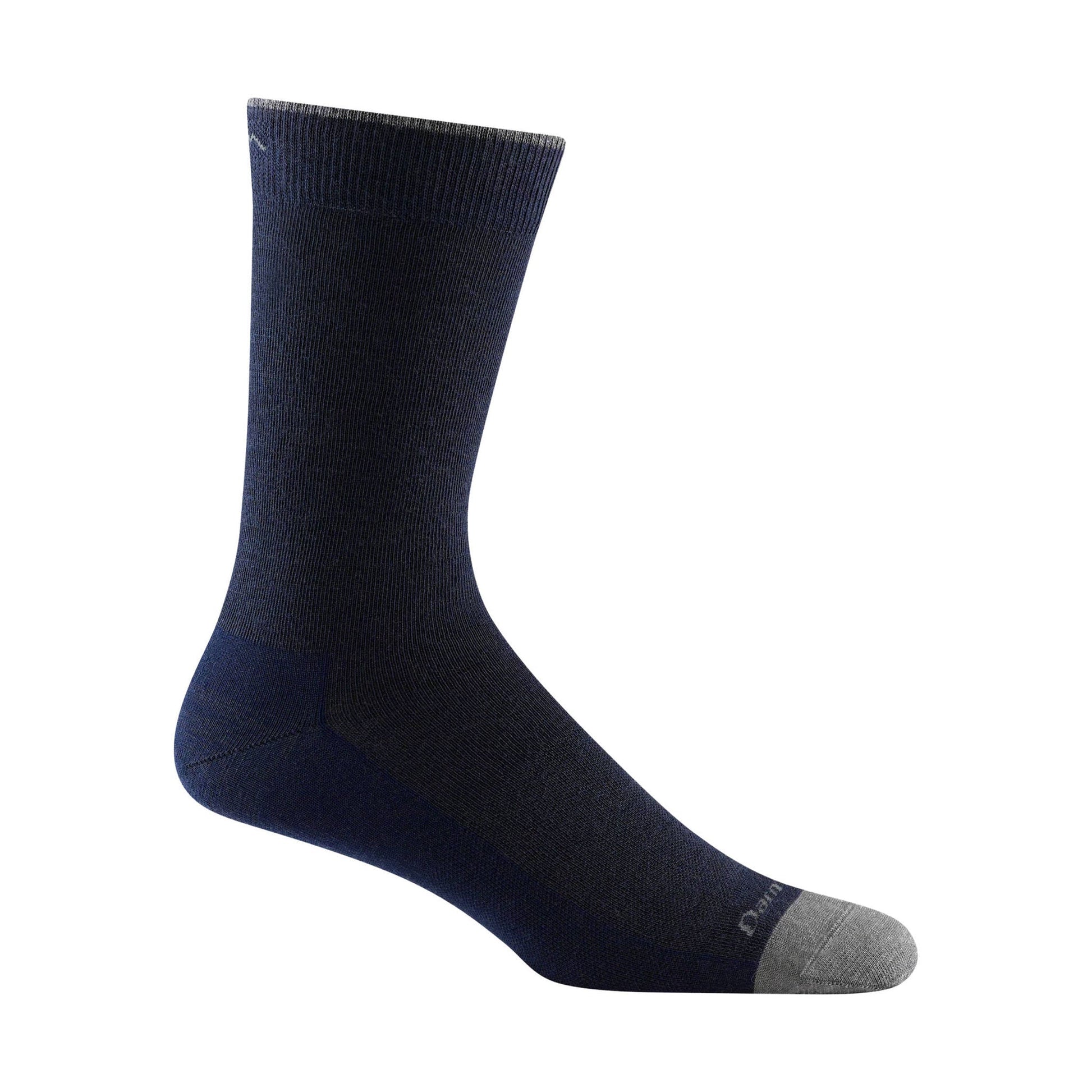 Darn Tough Vermont Men's Solid Crew Lightweight Lifestyle Sock - Navy by Lenny's Shoe & Apparel