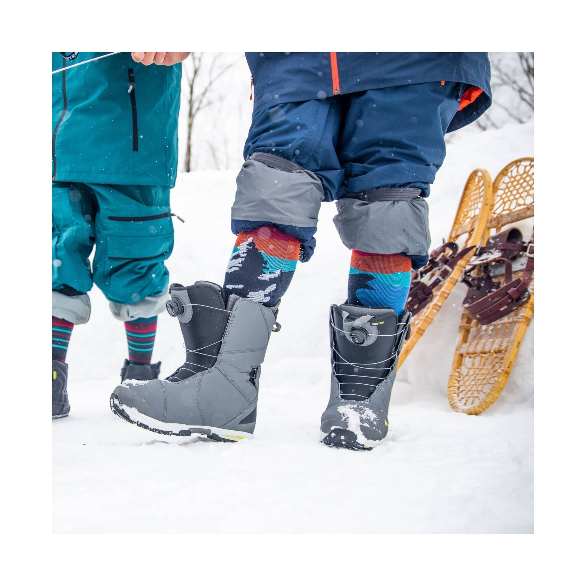 Darn Tough Vermont Men's Solstice Over The Calf Midweight Ski and Snowboard Sock - Charcoal by Lenny's Shoe & Apparel