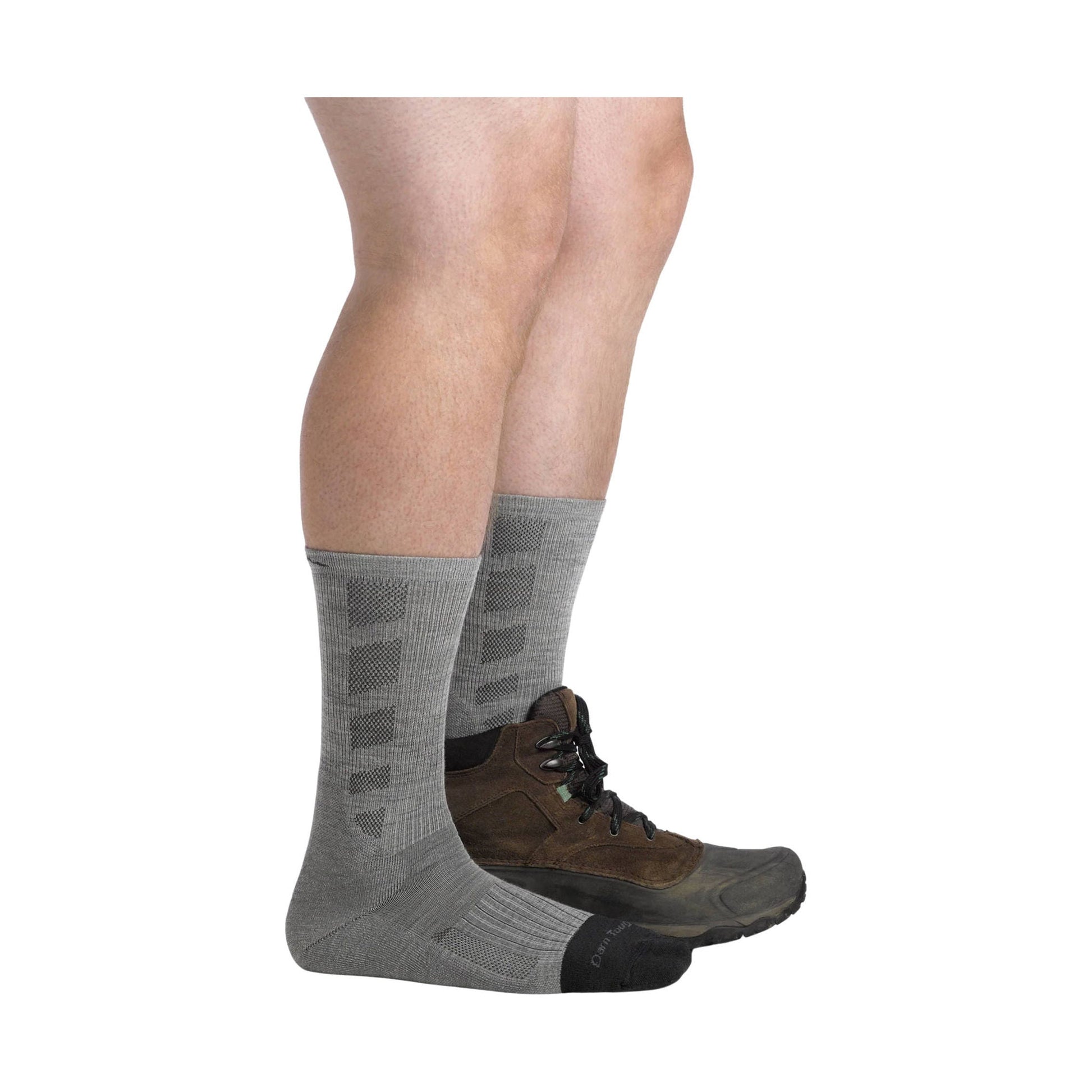 Darn Tough Vermont Men's Stanley K Boot Lightweight Work Sock - Ash by Lenny's Shoe & Apparel