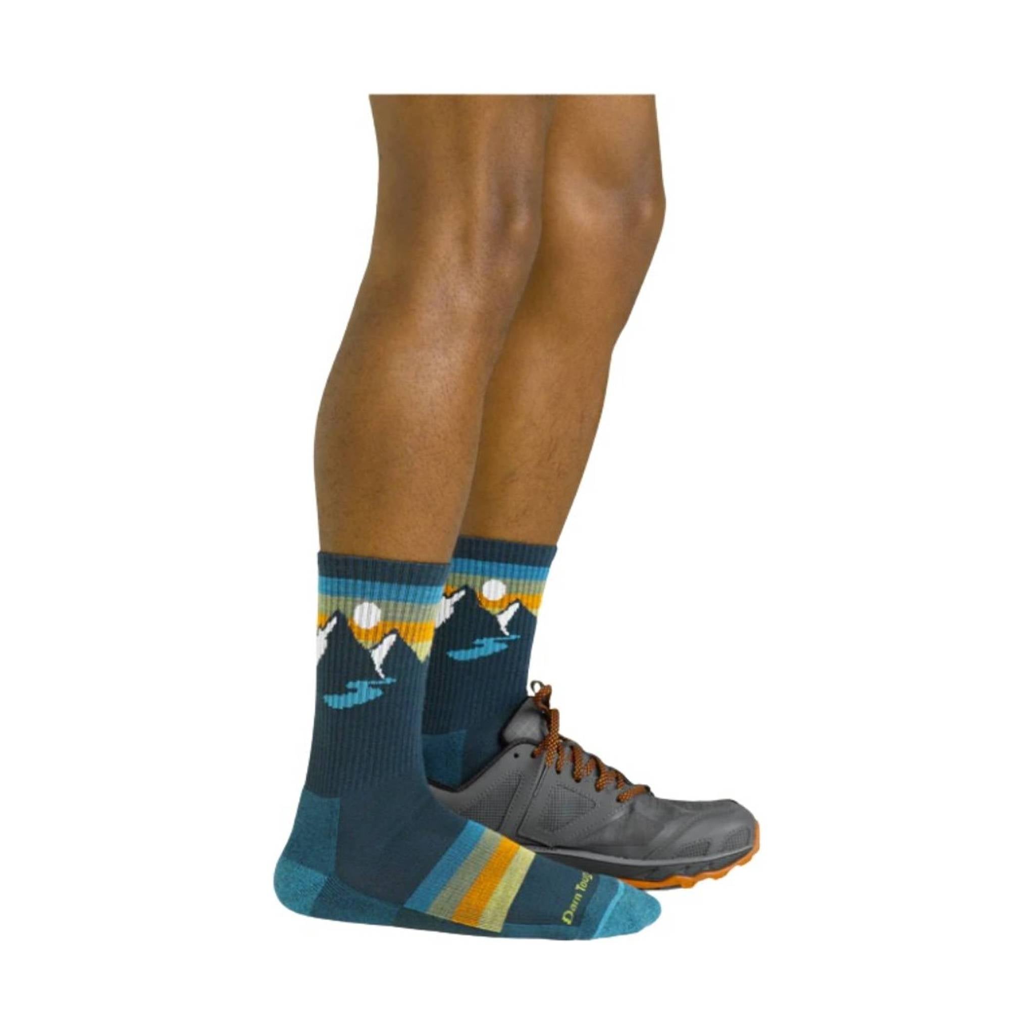 Darn Tough Vermont Men's Sunset Ridge Micro Crew - Bottle by Lenny's Shoe & Apparel