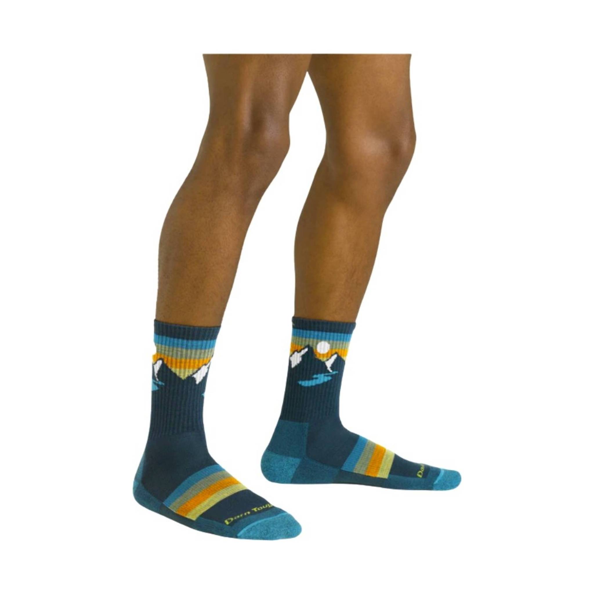 Darn Tough Vermont Men's Sunset Ridge Micro Crew - Bottle by Lenny's Shoe & Apparel