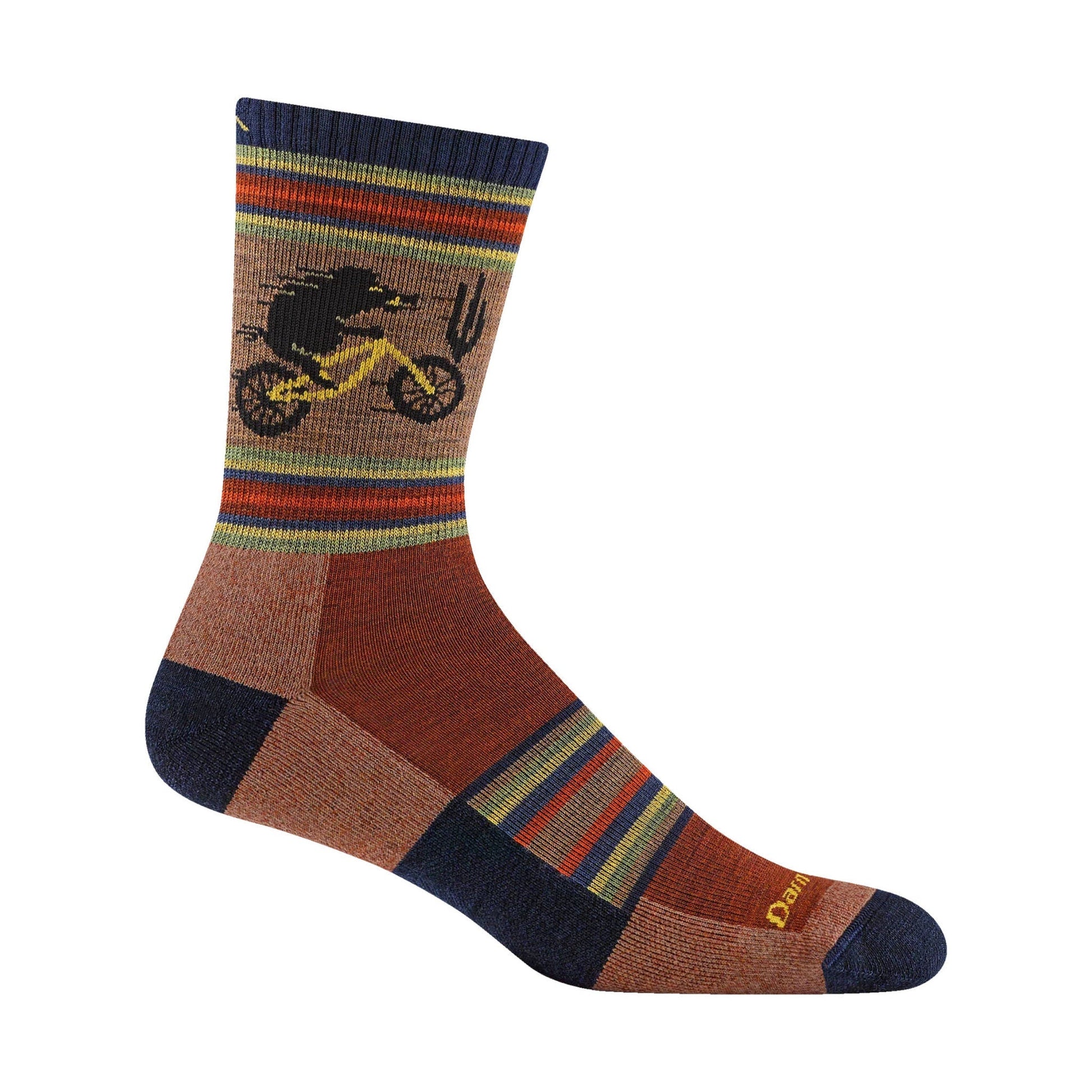 Darn Tough Vermont Men's Willoughby Micro Crew Lightweight Hiking Sock - Chestnut by Lenny's Shoe & Apparel