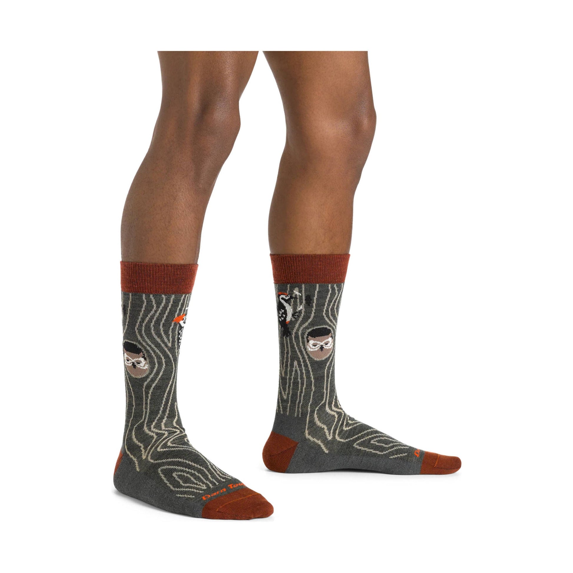 Darn Tough Vermont Men's Woody Crew Lightweight Lifestyle Sock - Forest by Lenny's Shoe & Apparel