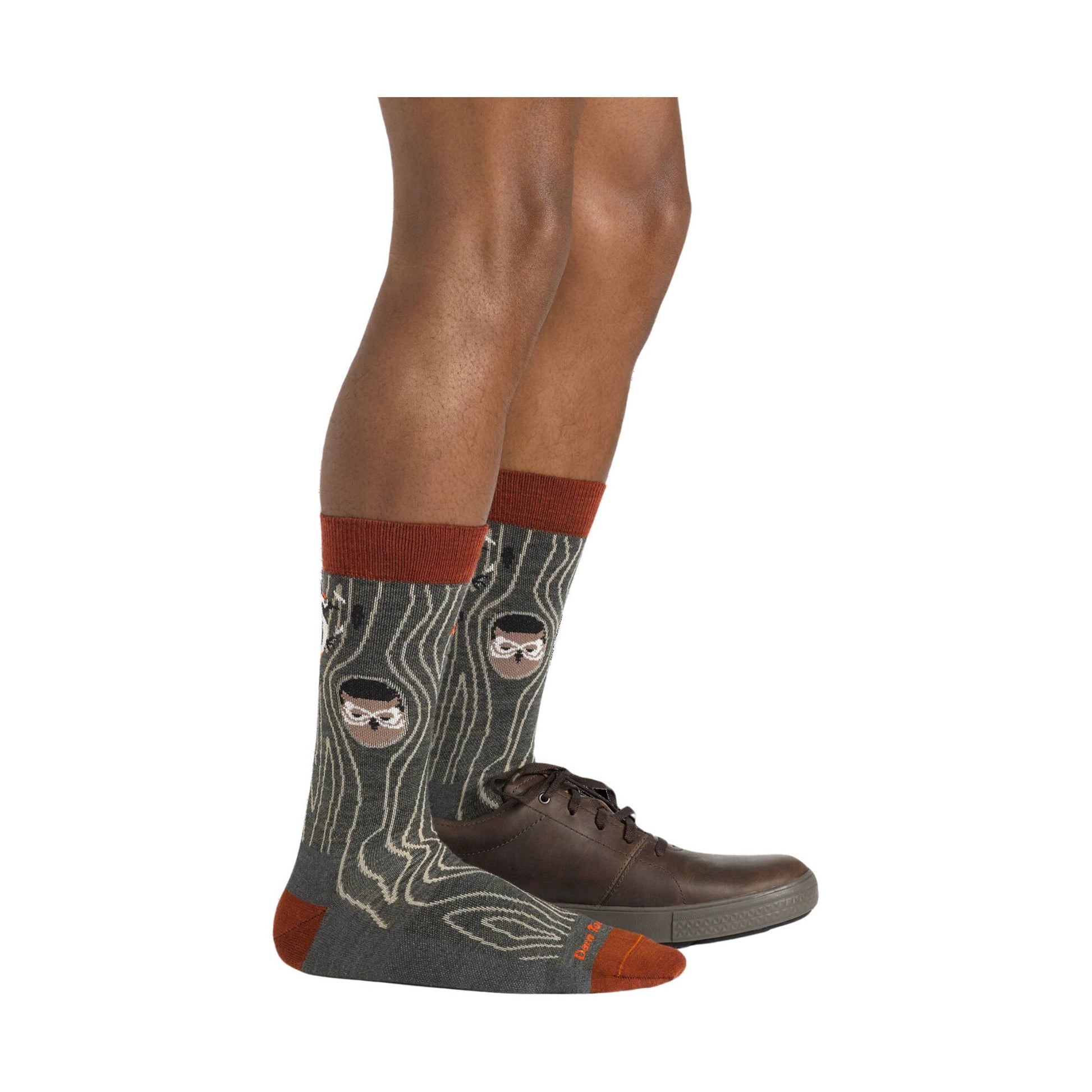 Darn Tough Vermont Men's Woody Crew Lightweight Lifestyle Sock - Forest by Lenny's Shoe & Apparel