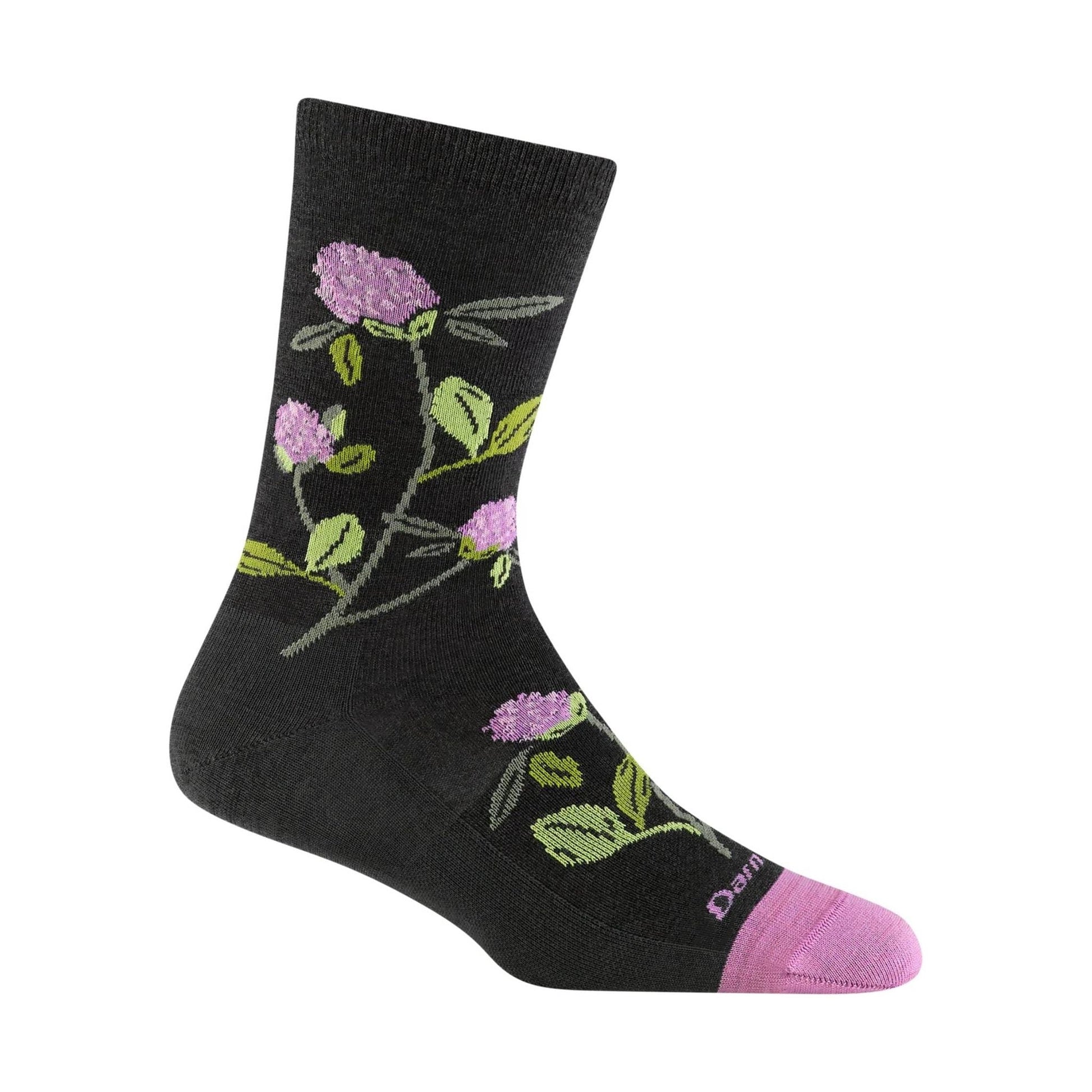 Darn Tough Vermont Women's Blossom Lightweight Lifestyle Crew - Charcoal by Lenny's Shoe & Apparel