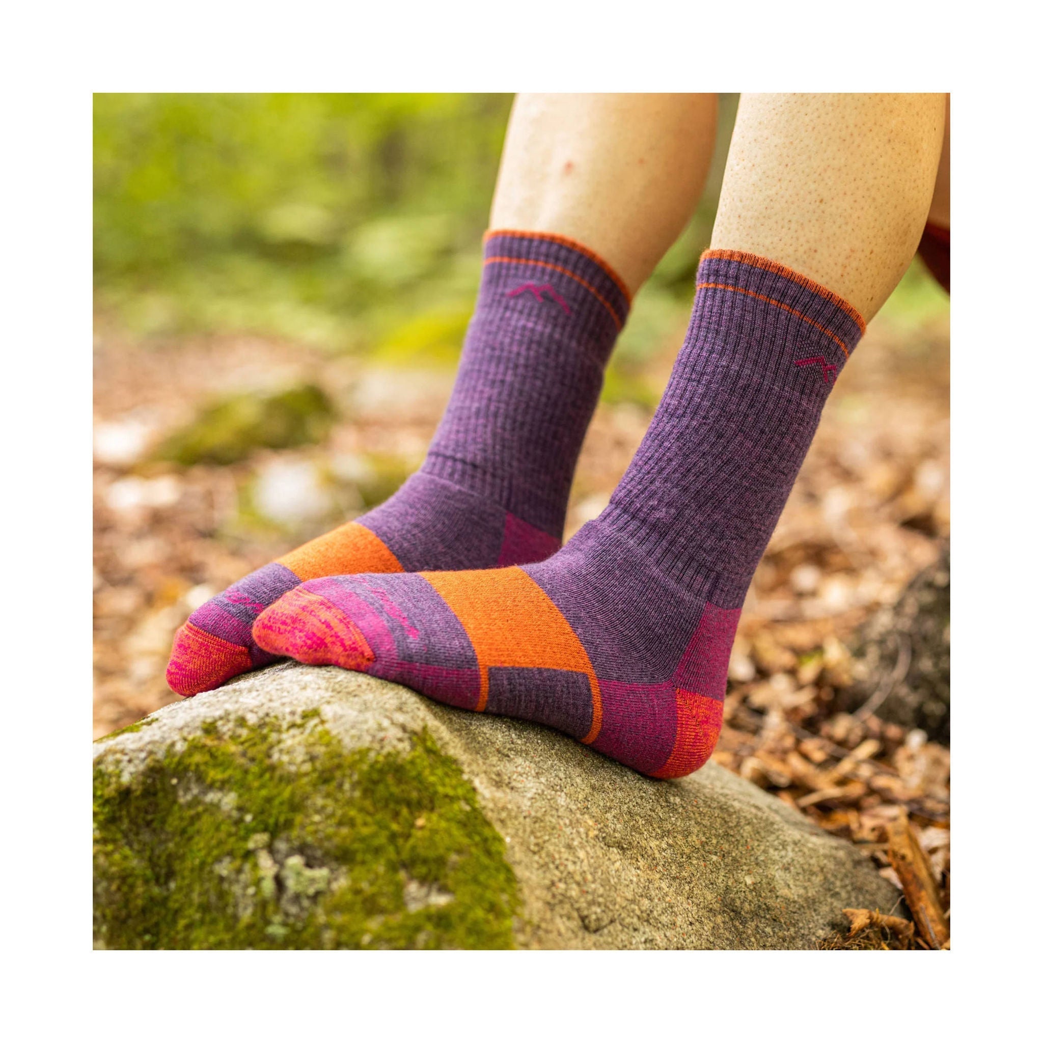Darn Tough Vermont Women's Hiker Boot Full Cushion Midweight Hiking Sock - Plum Heather by Lenny's Shoe & Apparel
