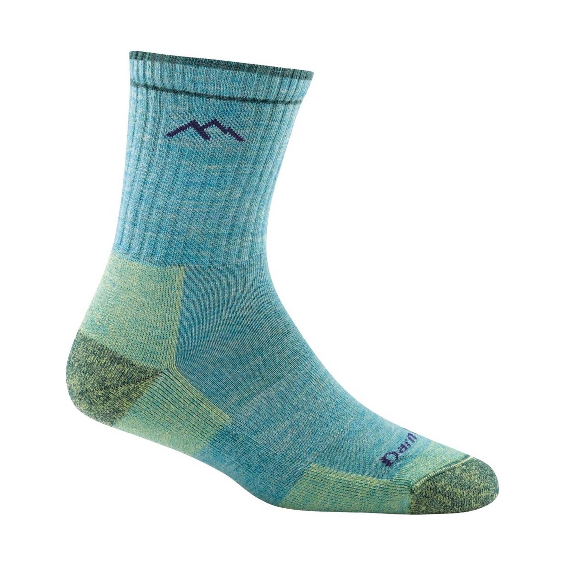 Darn Tough Vermont Women's Hiker Micro Crew Cushion - Aqua Heather by Lenny's Shoe & Apparel