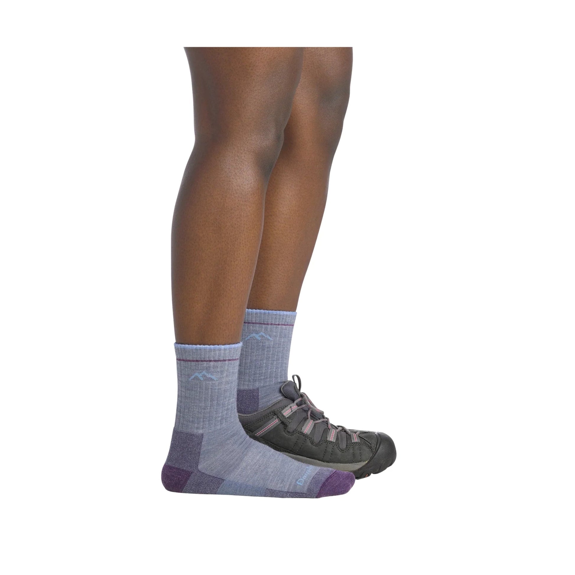 Darn Tough Vermont Women's Hiker Micro Crew Cushion - Light Denim by Lenny's Shoe & Apparel