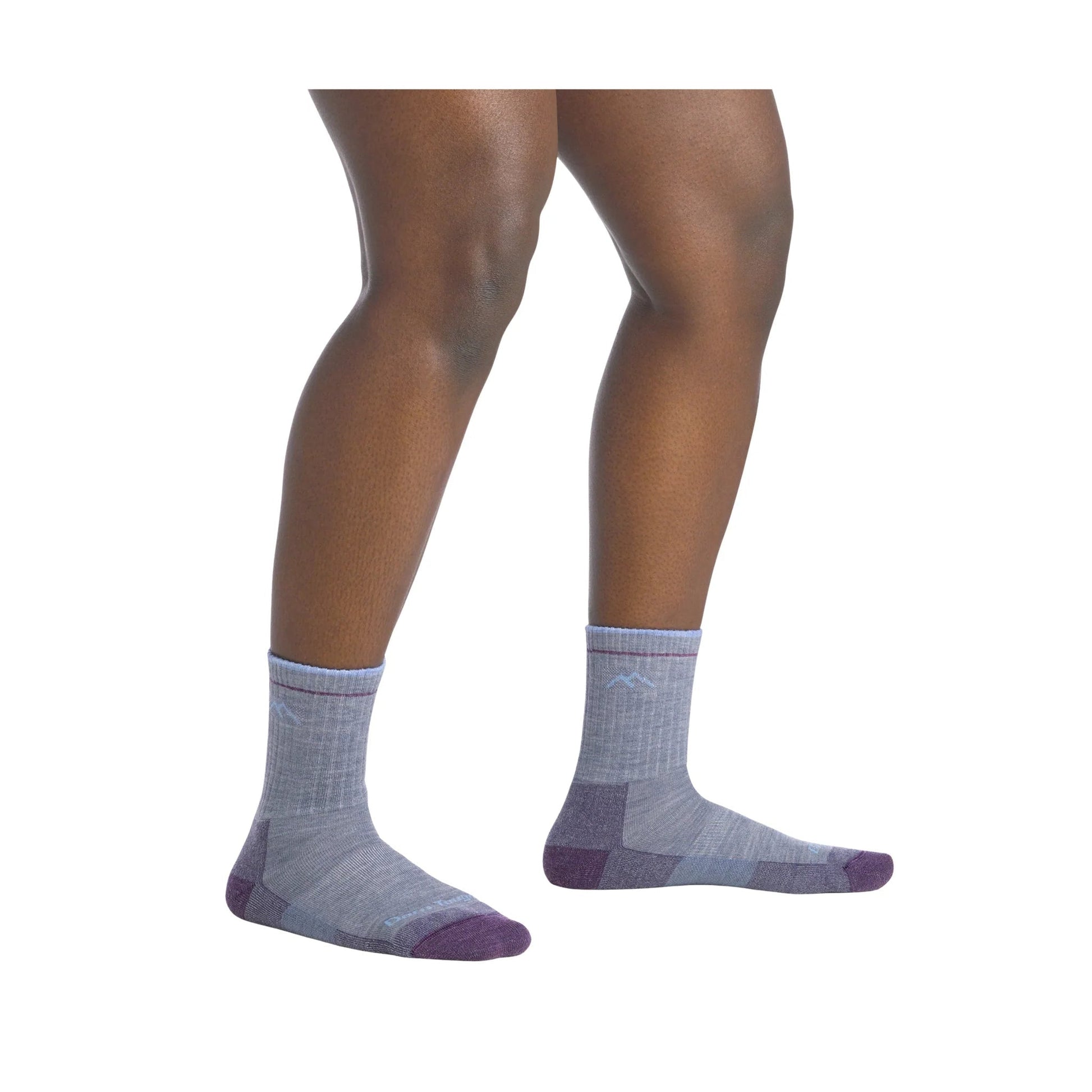 Darn Tough Vermont Women's Hiker Micro Crew Cushion - Light Denim by Lenny's Shoe & Apparel