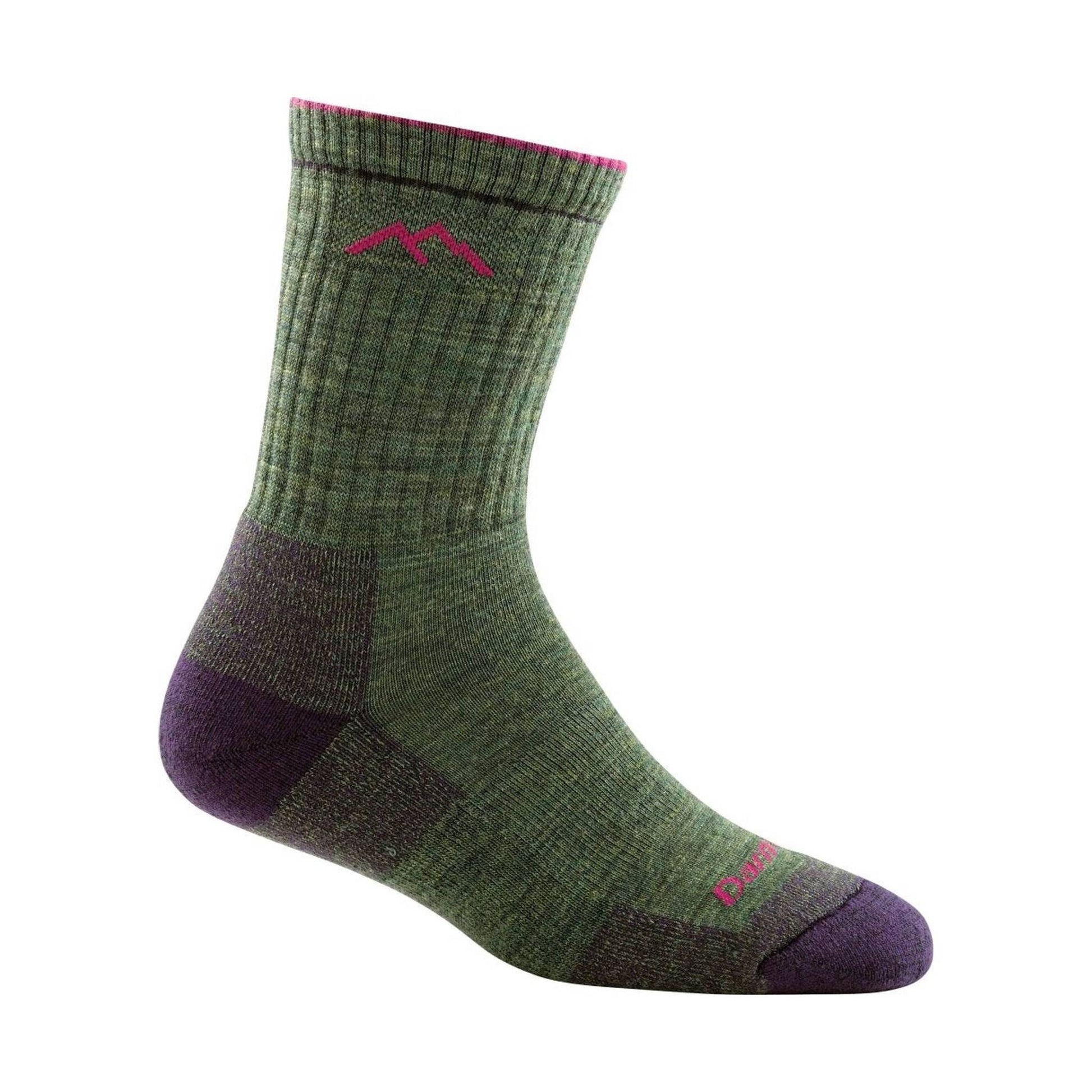 Darn Tough Vermont Women's Hiker Micro Crew Cushion - Moss Heather by Lenny's Shoe & Apparel