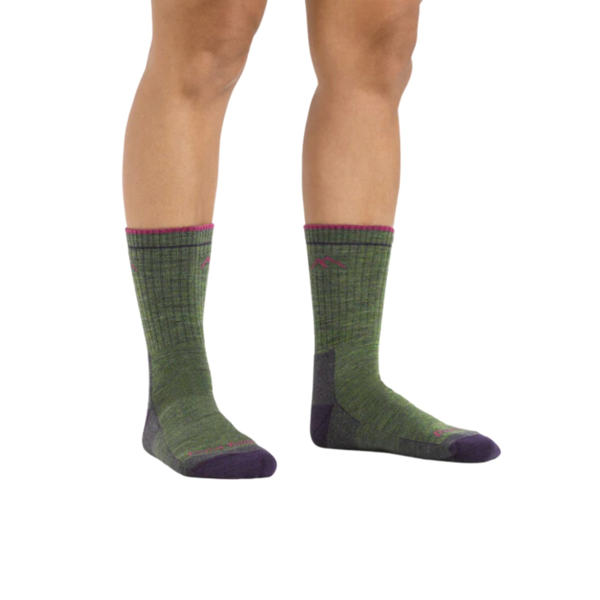 Darn Tough Vermont Women's Hiker Micro Crew Cushion - Moss Heather by Lenny's Shoe & Apparel