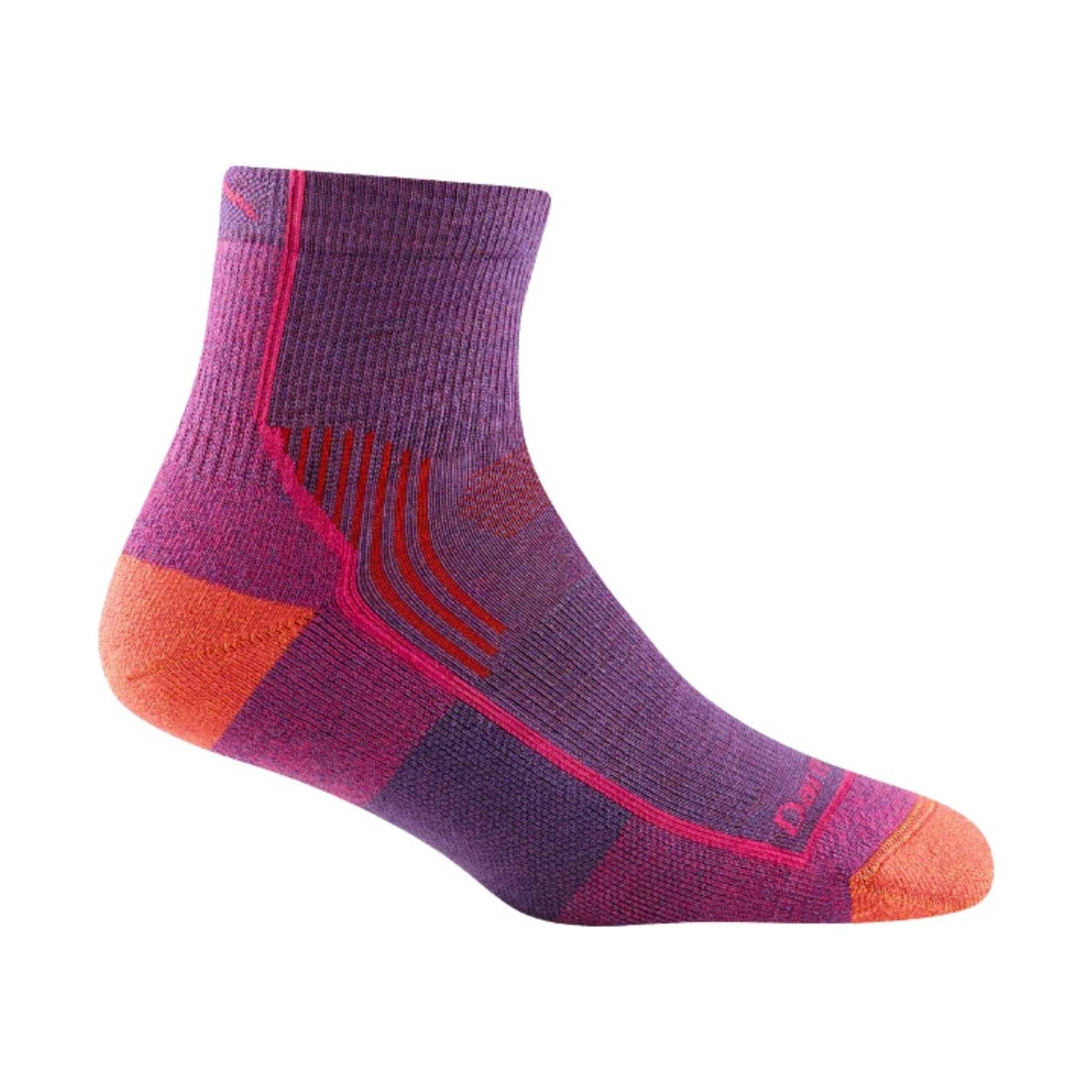 Darn Tough Vermont Women's Hiker Quarter Midweight Sock - Berry by Lenny's Shoe & Apparel