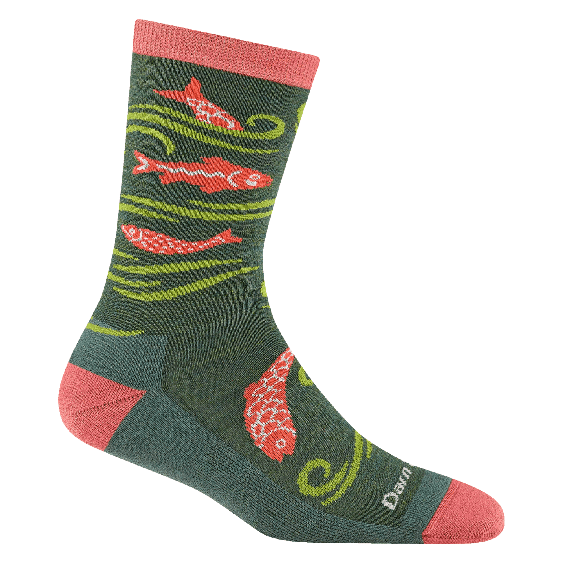 Darn Tough Vermont Women's Homer Crew Lightweight Lifestyle Sock - Kelp by Lenny's Shoe & Apparel