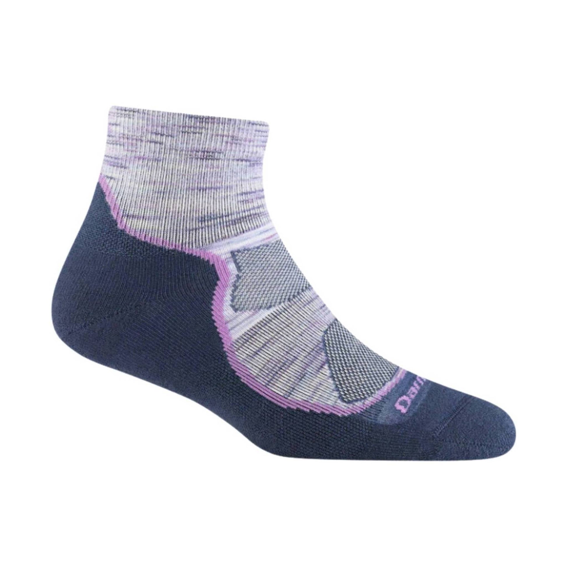 Darn Tough Vermont Women's Light Hiker Quarter Lightweight Hiking Sock - Cosmic Purple by Lenny's Shoe & Apparel
