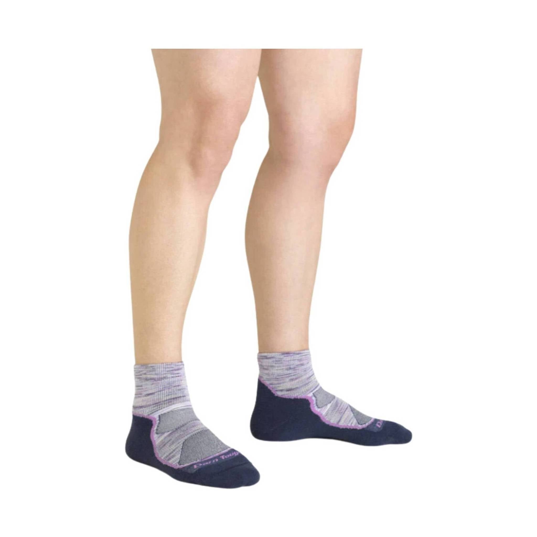 Darn Tough Vermont Women's Light Hiker Quarter Lightweight Hiking Sock - Cosmic Purple by Lenny's Shoe & Apparel
