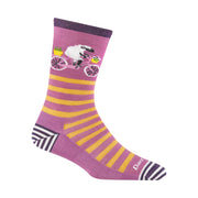 Darn Tough Vermont Women's Lightweight Lifestyle Animal Haus Crew - Lilac by Lenny's Shoe & Apparel